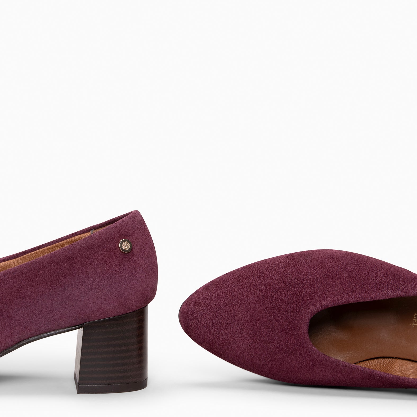 URBAN STYLE - Zapatos de tacón ancho BURDEOS - miMaO ®