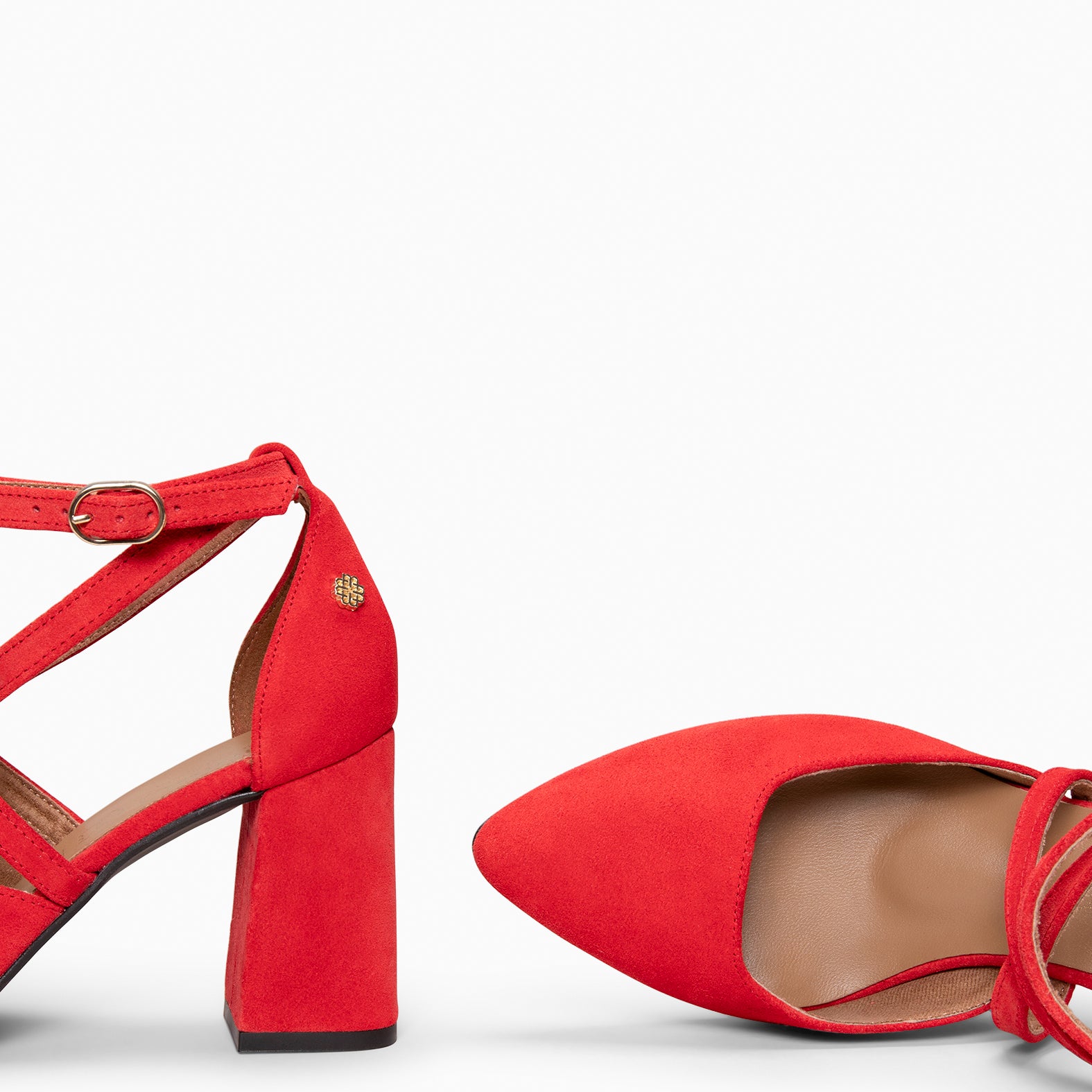 ARIEL - Zapato de tacón ancho ROJO - miMaO ®
