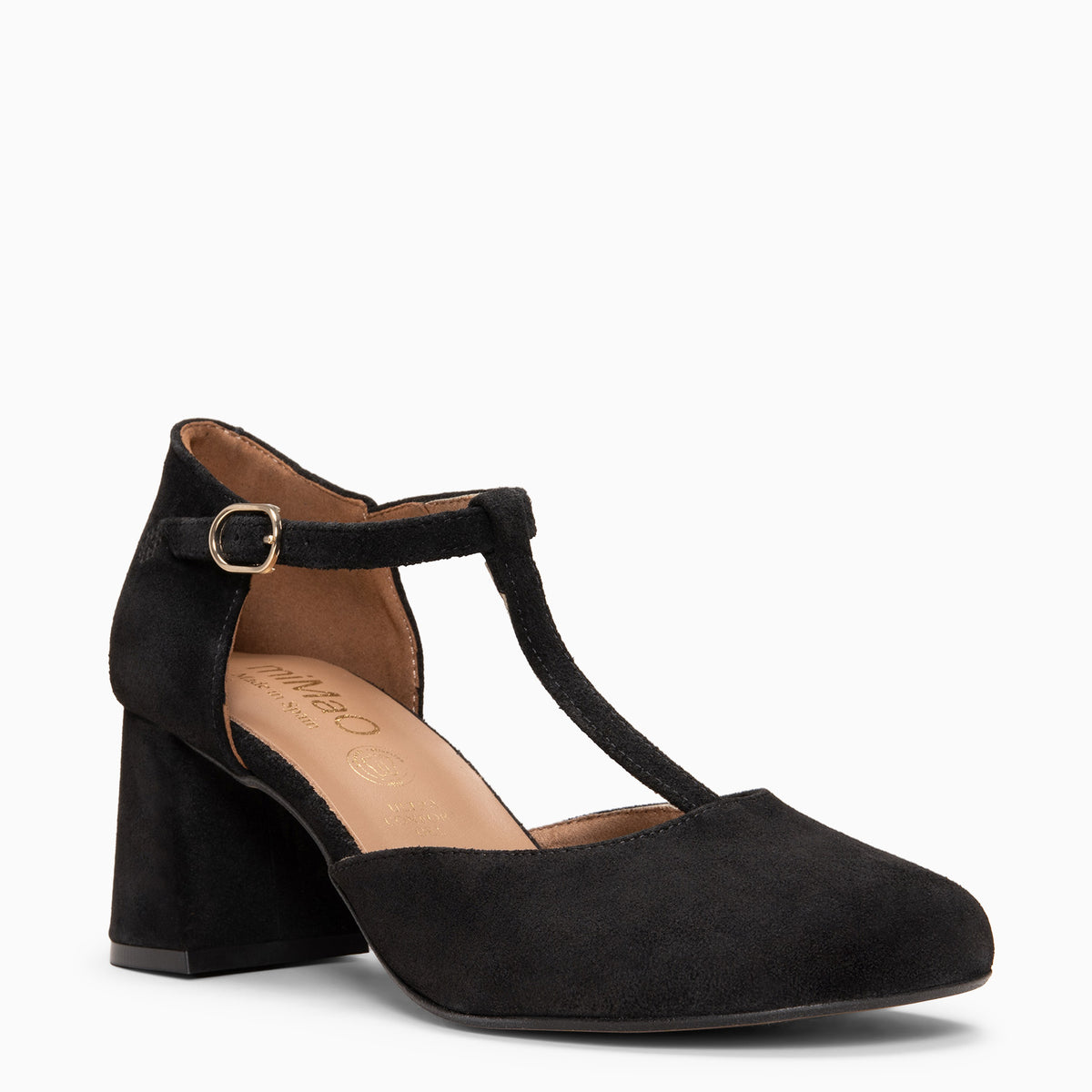 AZUCENA - Zapato baresoft con tacón NEGRO