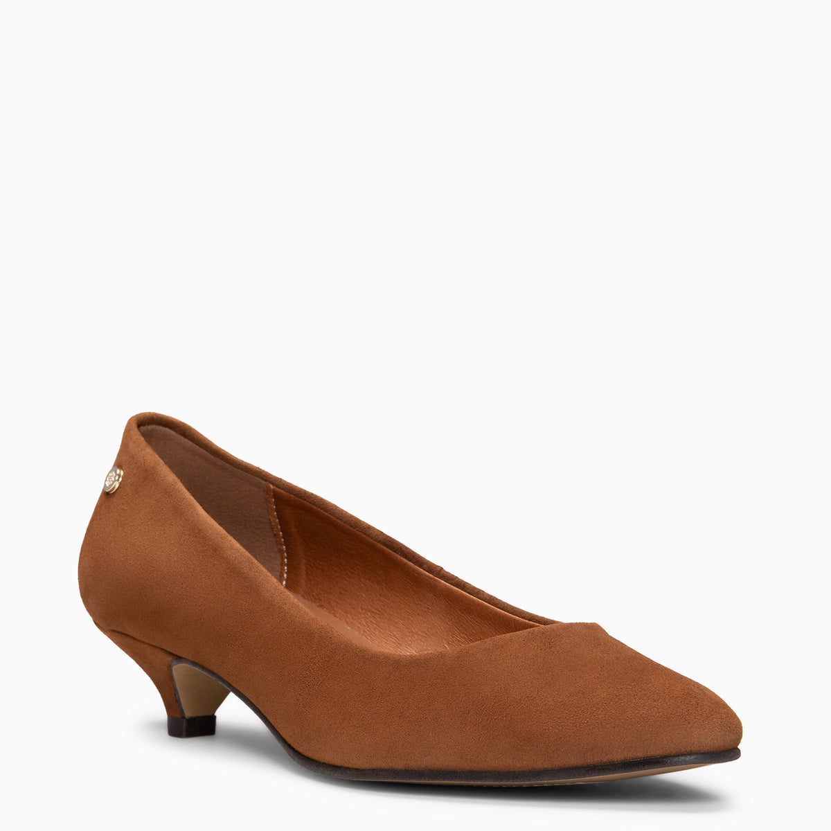 URBAN MINI - BROWN suede low heel pumps