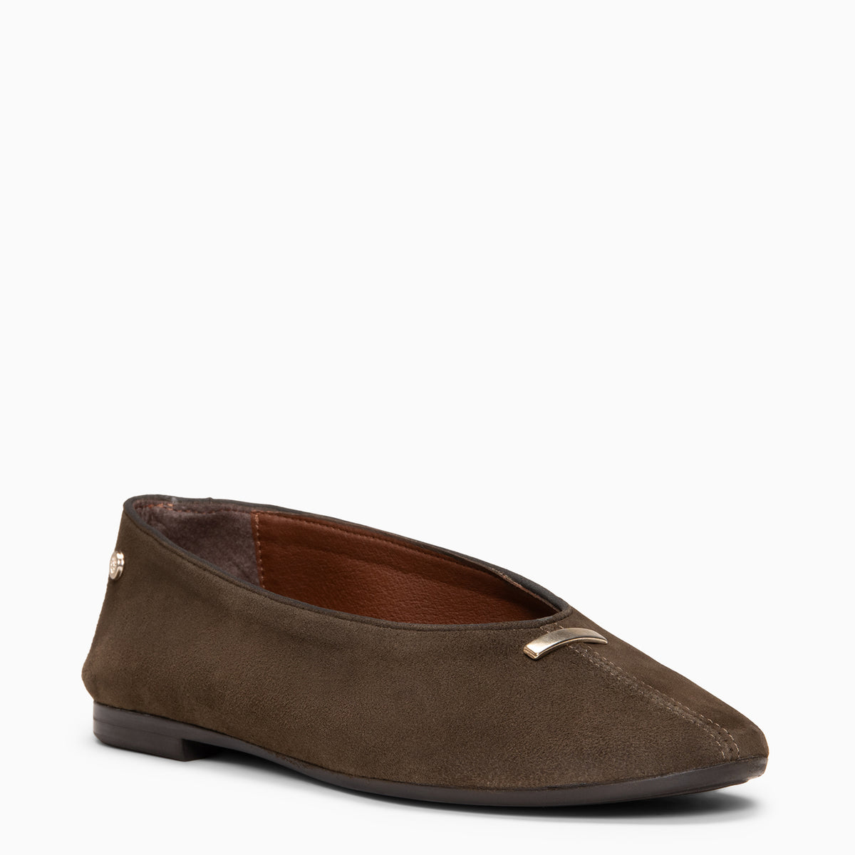 ASSIA - KAKHI Suede leather ballerina