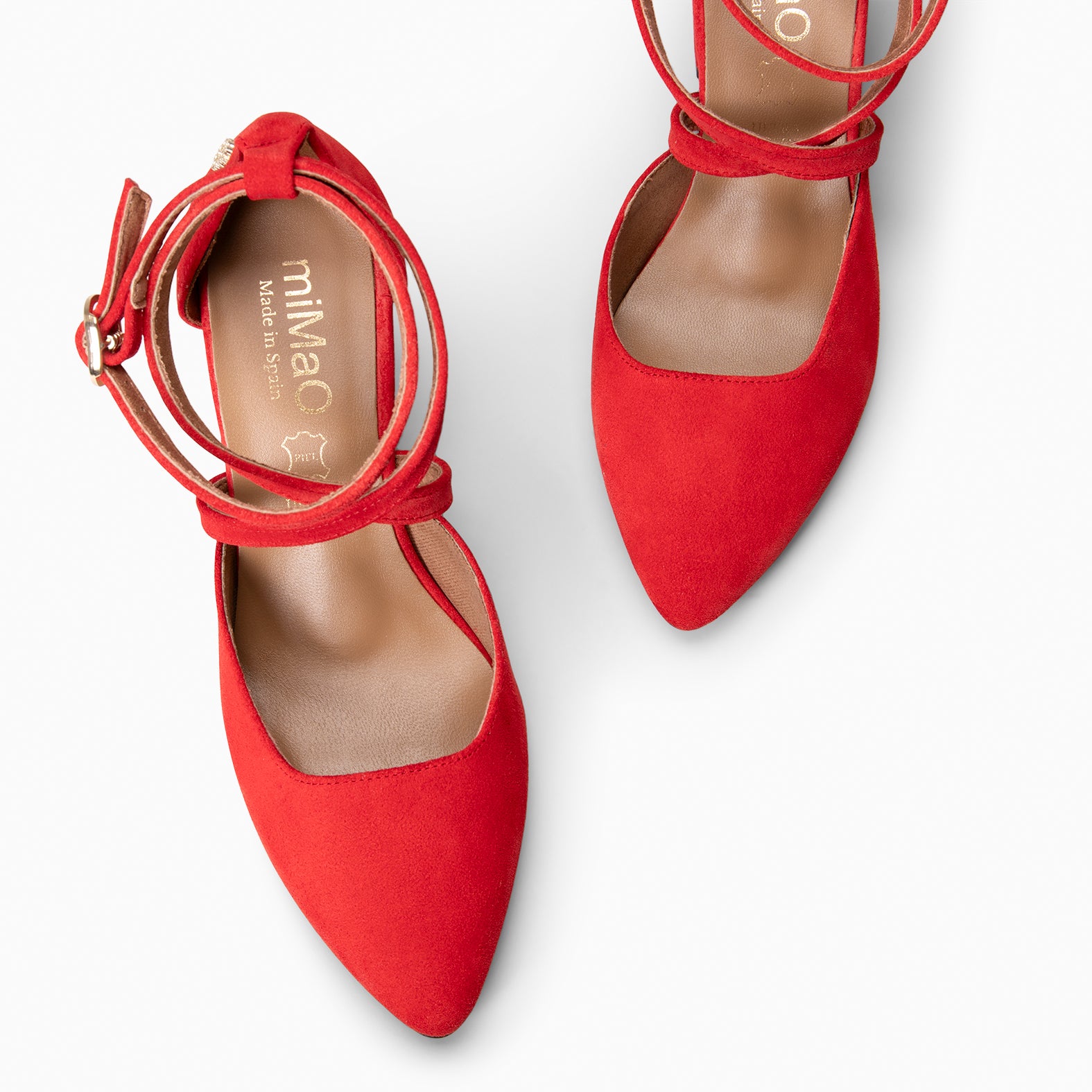 ARIEL - Zapato de tacón ancho ROJO - miMaO ®