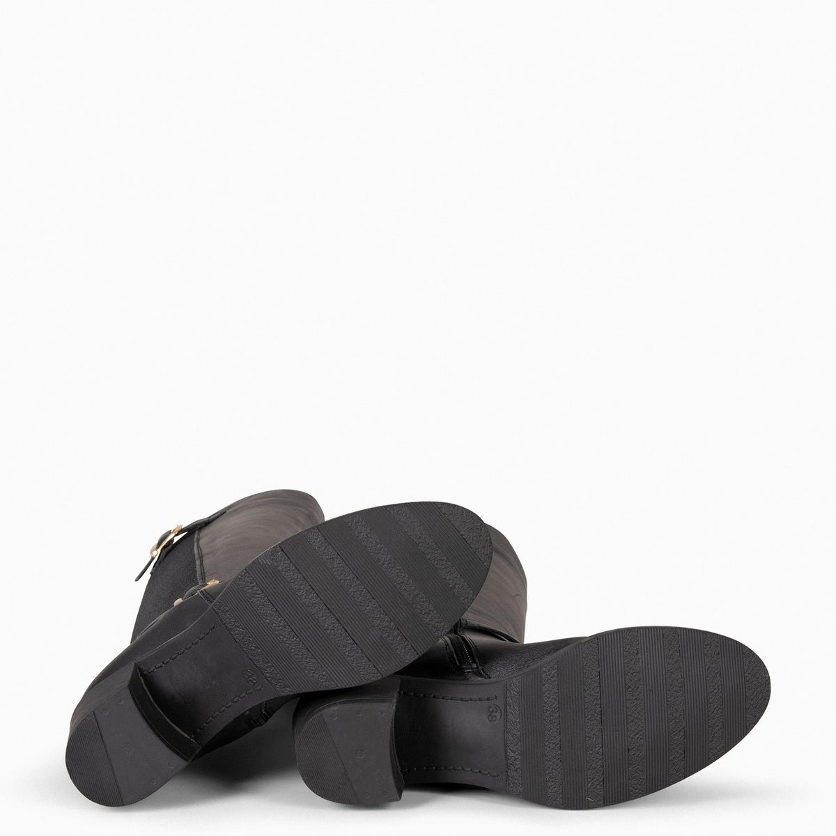 SENA - BLACK Boots with elastic shaft