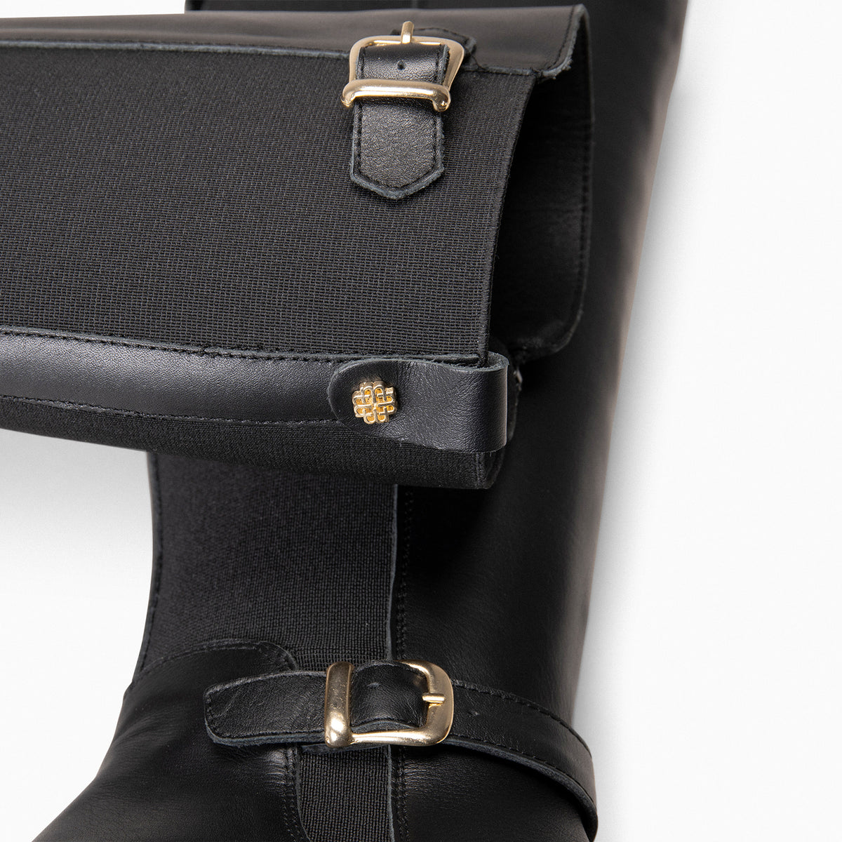 SENA - BLACK Boots with elastic shaft