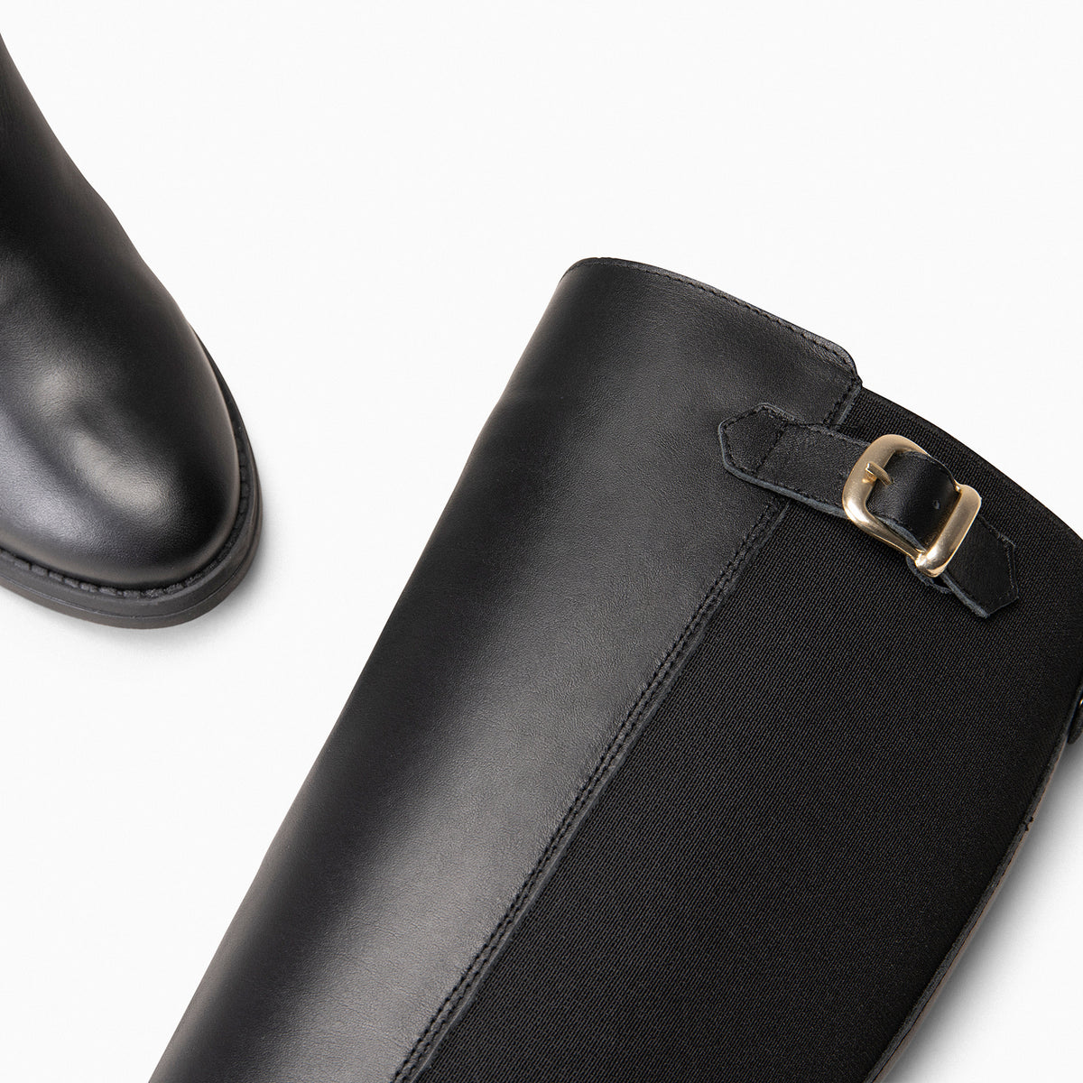 SENA - BLACK Boots with elastic shaft