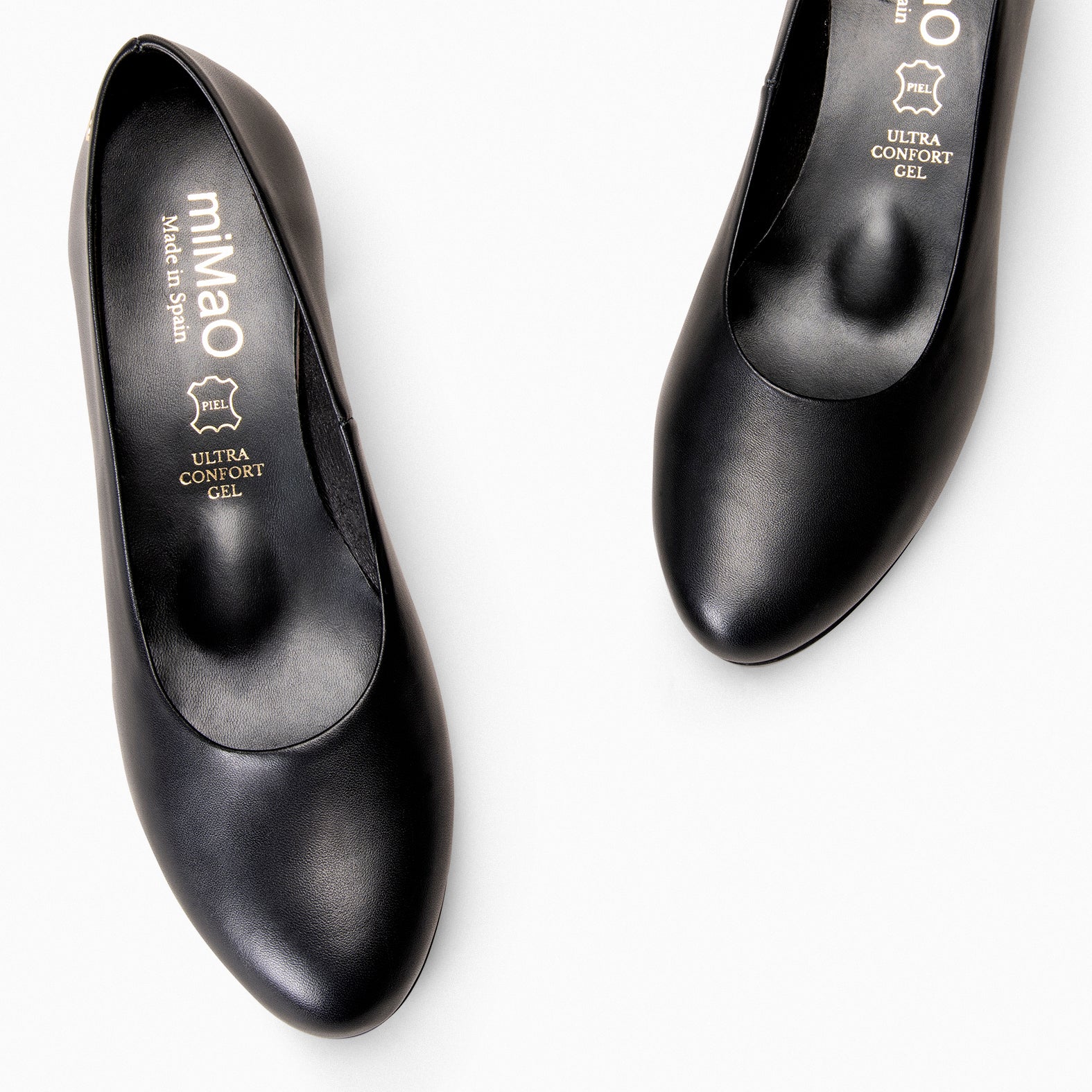 AZAFATA S - Zapatos de Tacón bajo con Plataforma NEGRO - miMaO ®