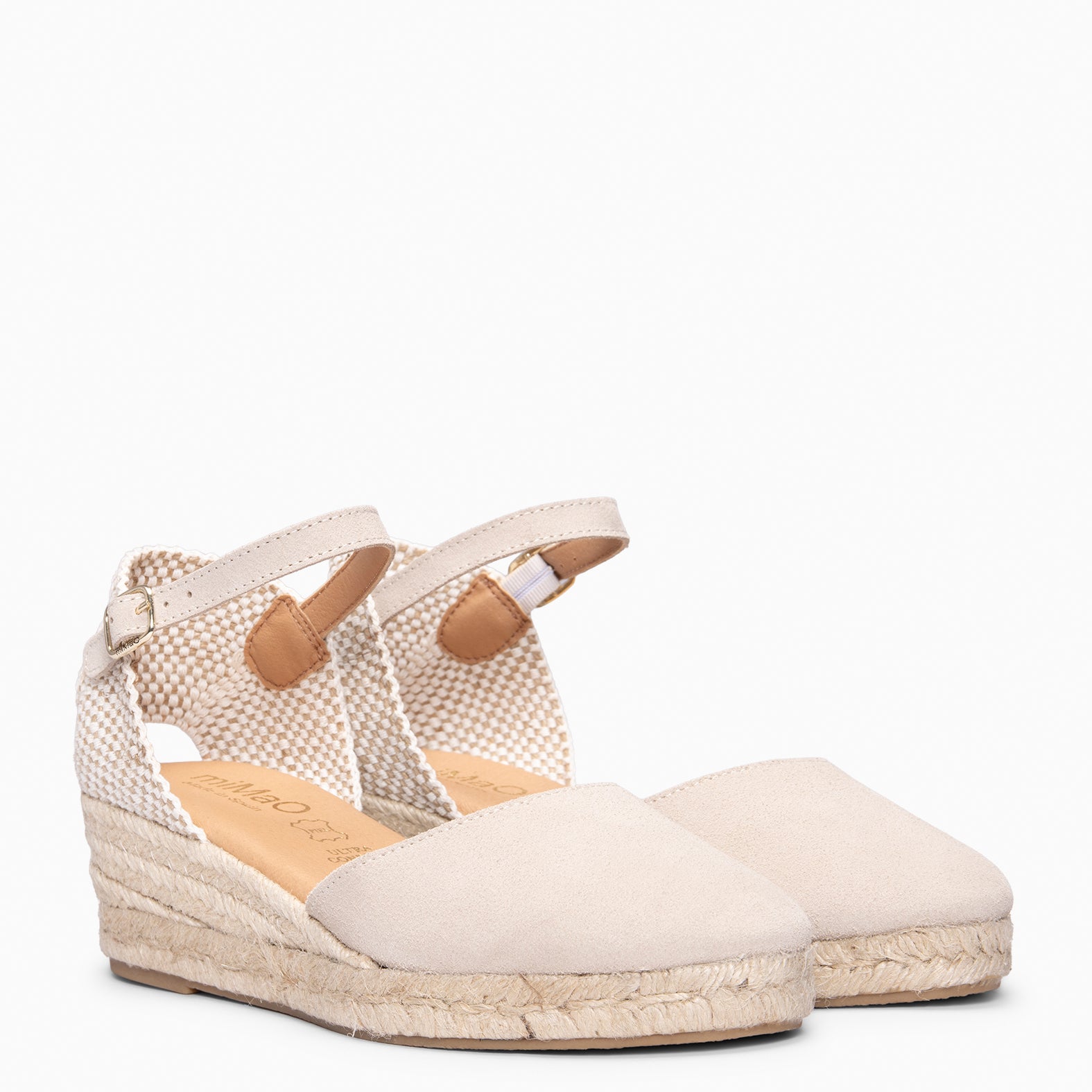 FORNELLS - Cuñas bajas de Esparto BEIGE