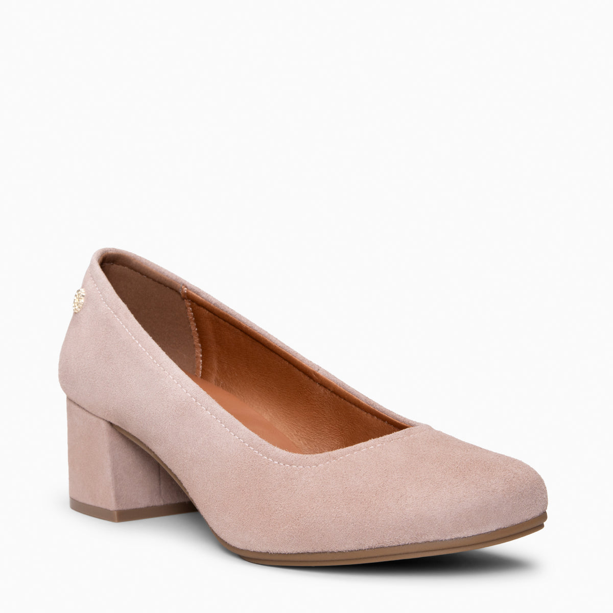 URBAN BARESOFT - Zapatos de salón de tacón ancho NUDE