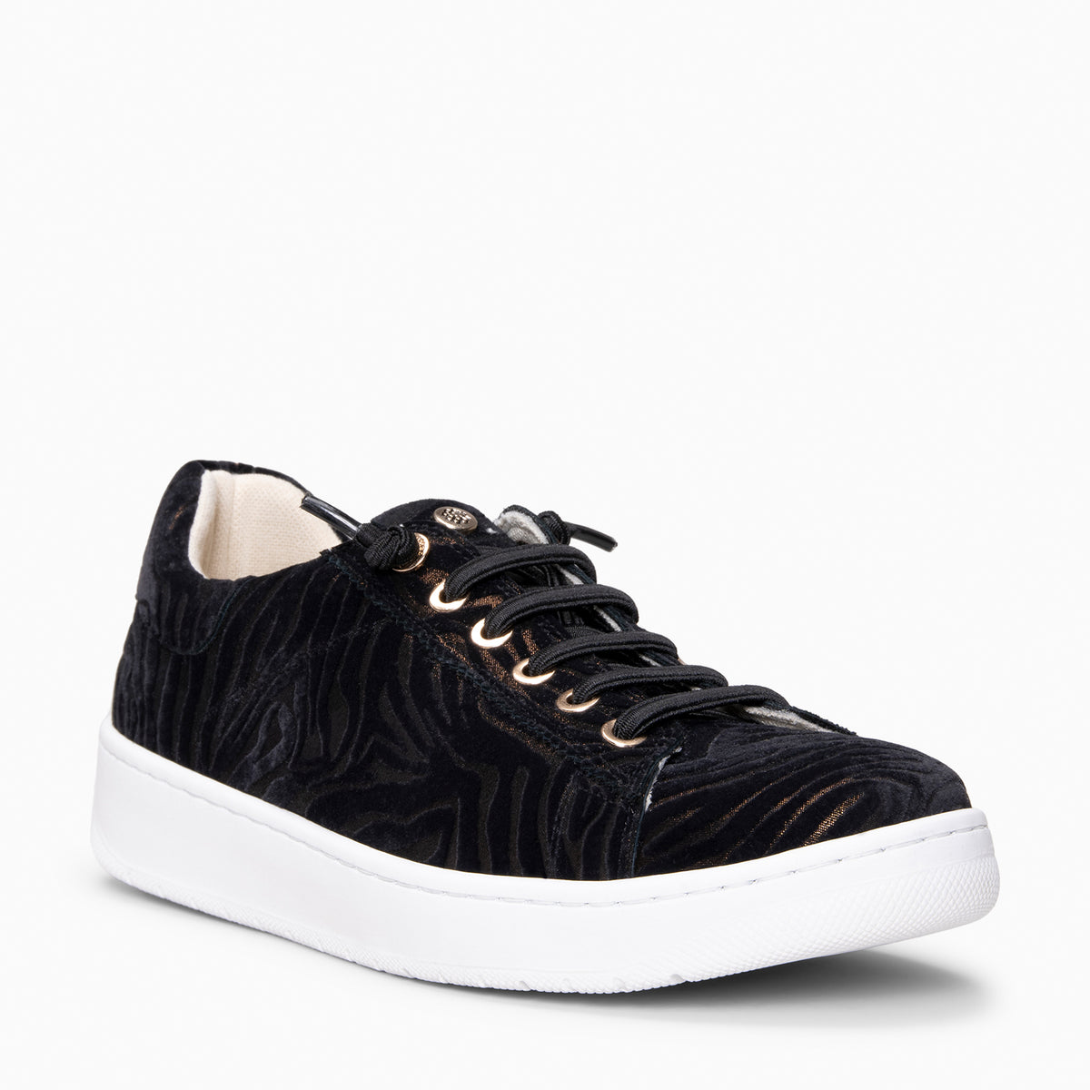 NANTES - Animal print leren sneakers