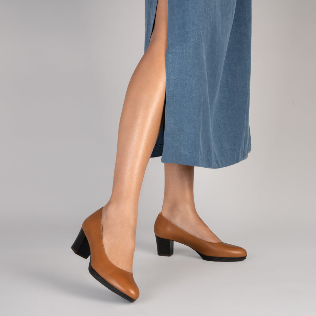 AZAFATA S - Zapatos de tacón bajo con plataforma CAMEL