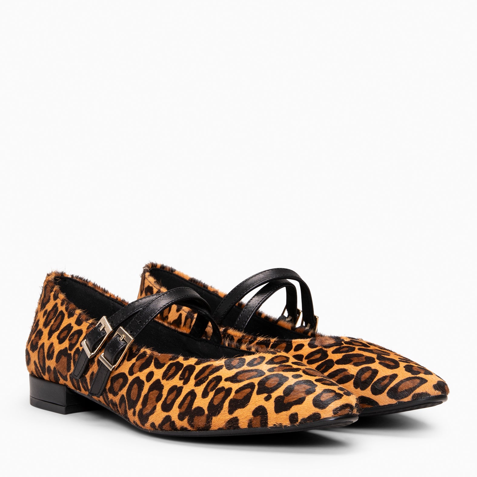 Alana - Merceditas con tacón bajo LEOPARDO - miMaO ®