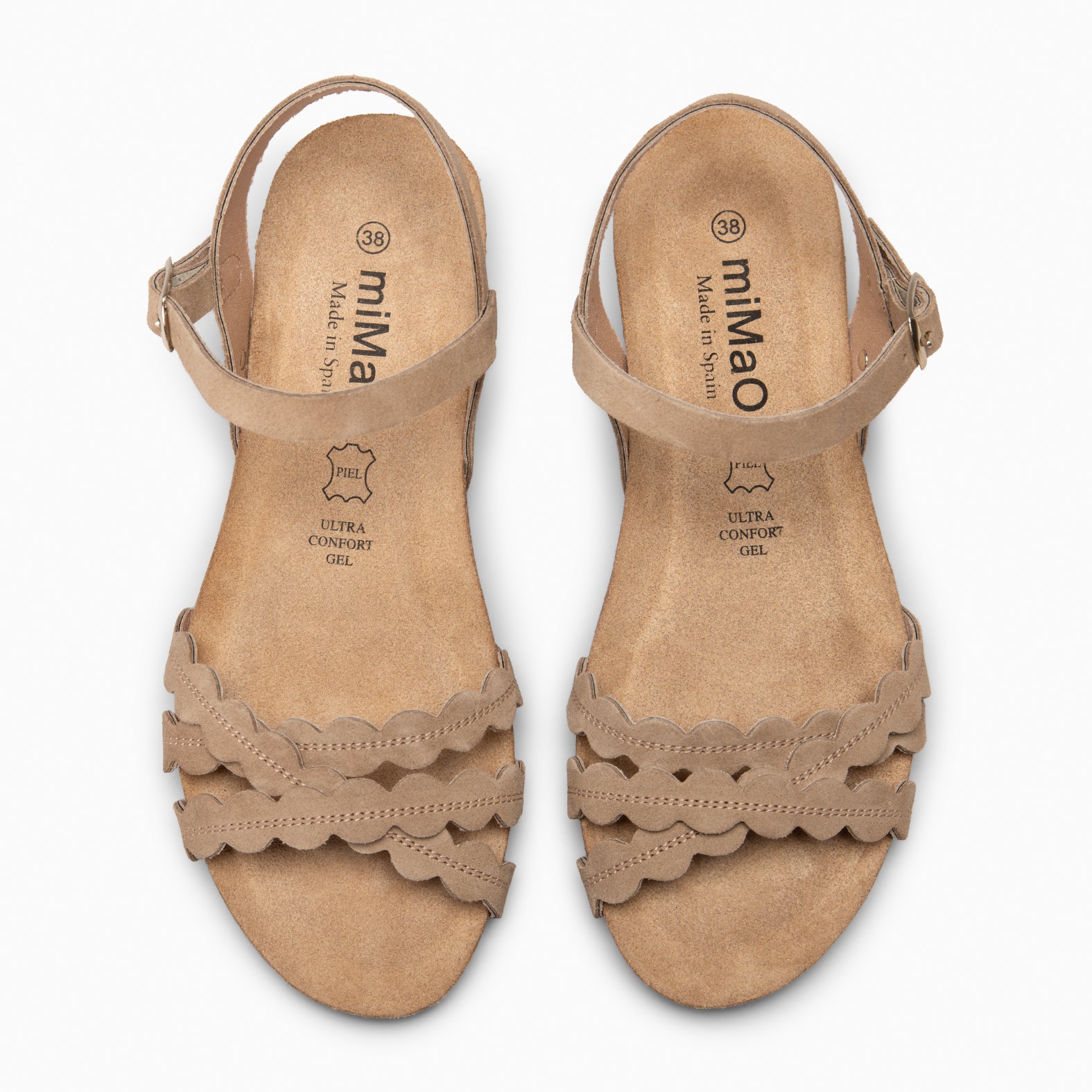MALTA - SANDALIA BIO CON CUÑA BEIGE