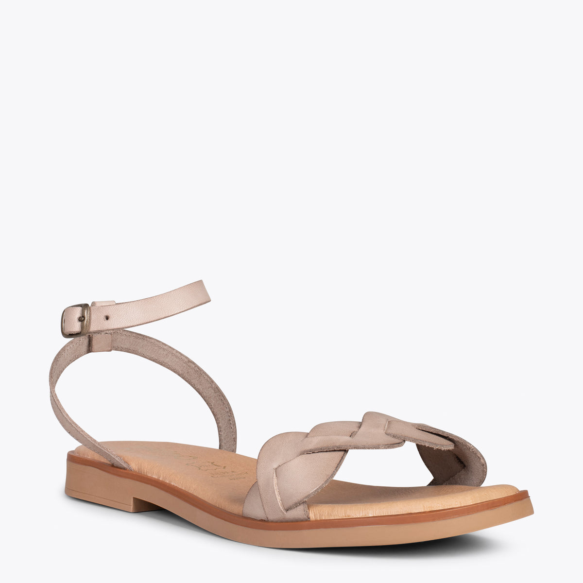 ARECA - Sandalias TAUPE planas mujer