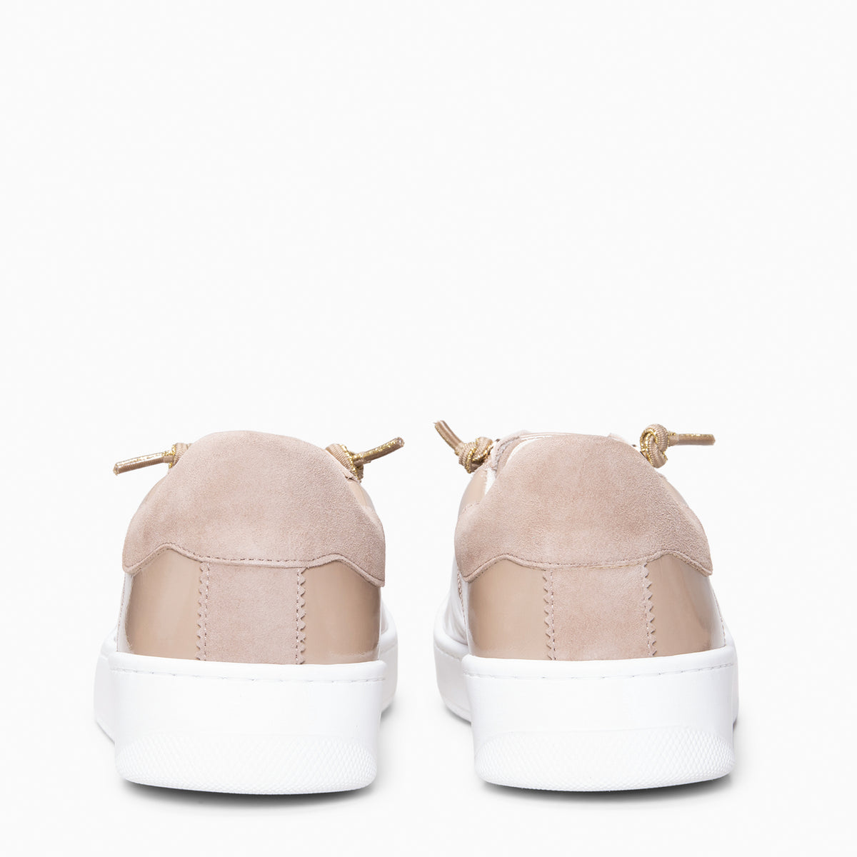 NANTES - Zapatillas de piel CHAROL NUDE