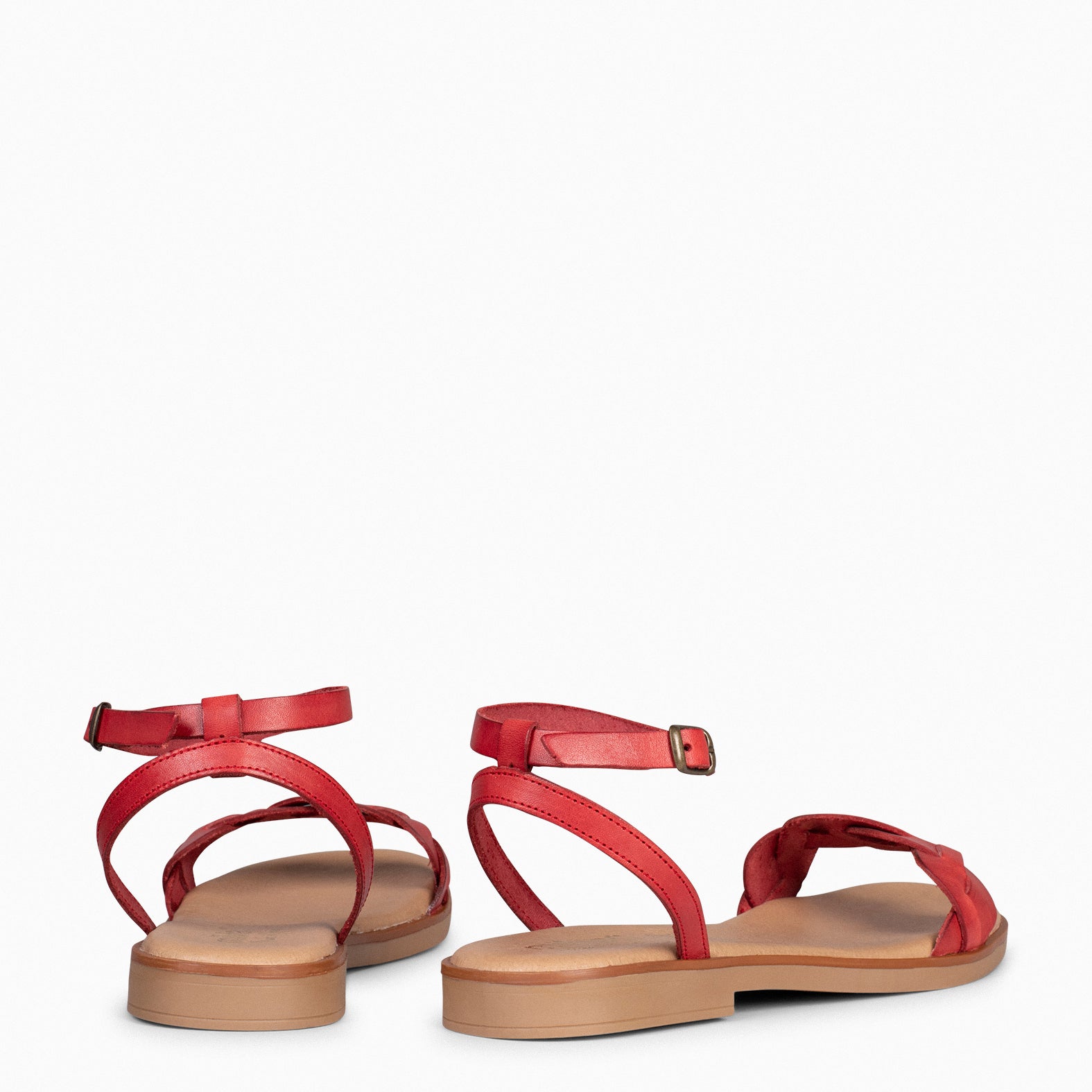 ARECA - Sandalias Planas Mujer ROJO