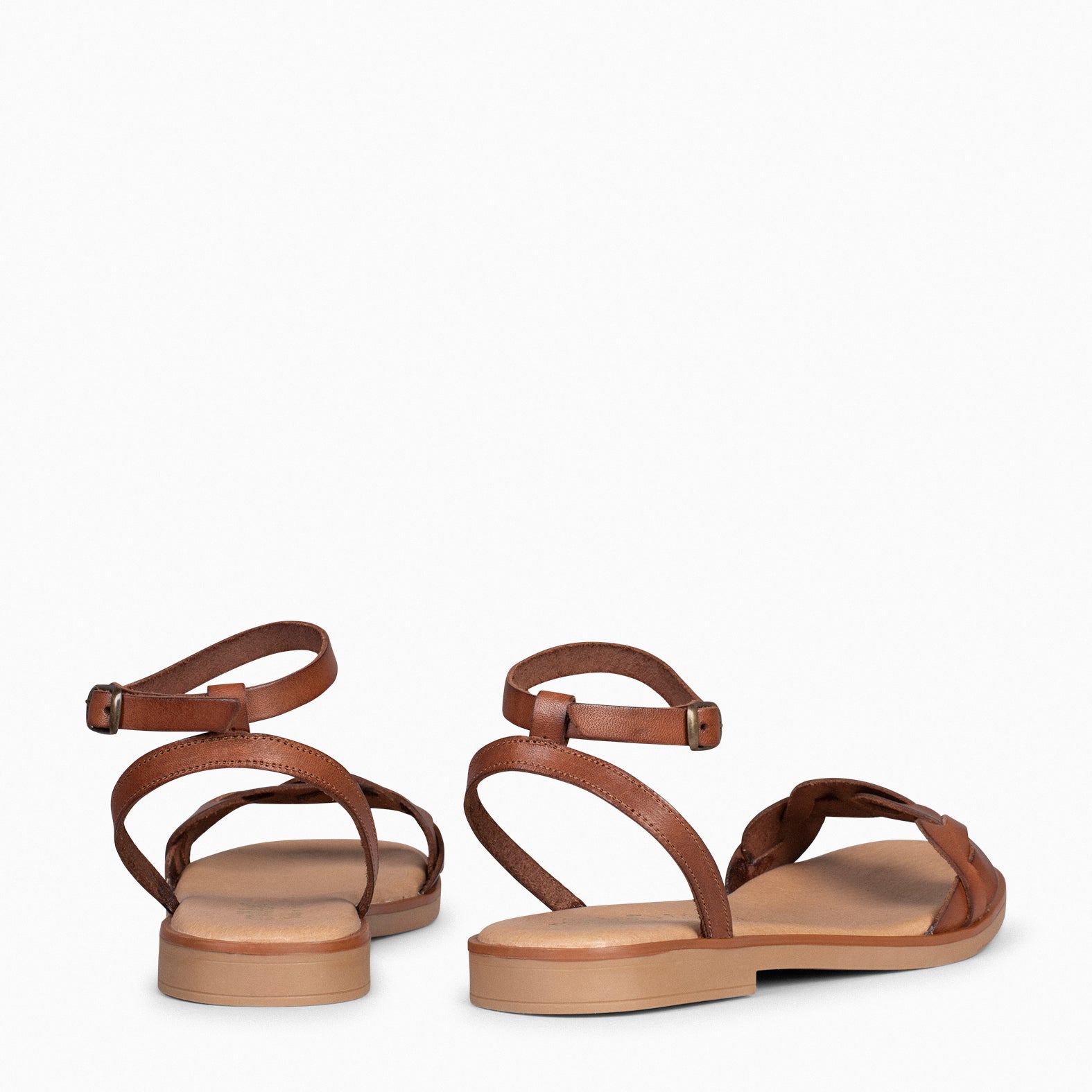ARECA - CAMEL WOMEN'S FLAT SANDALS
