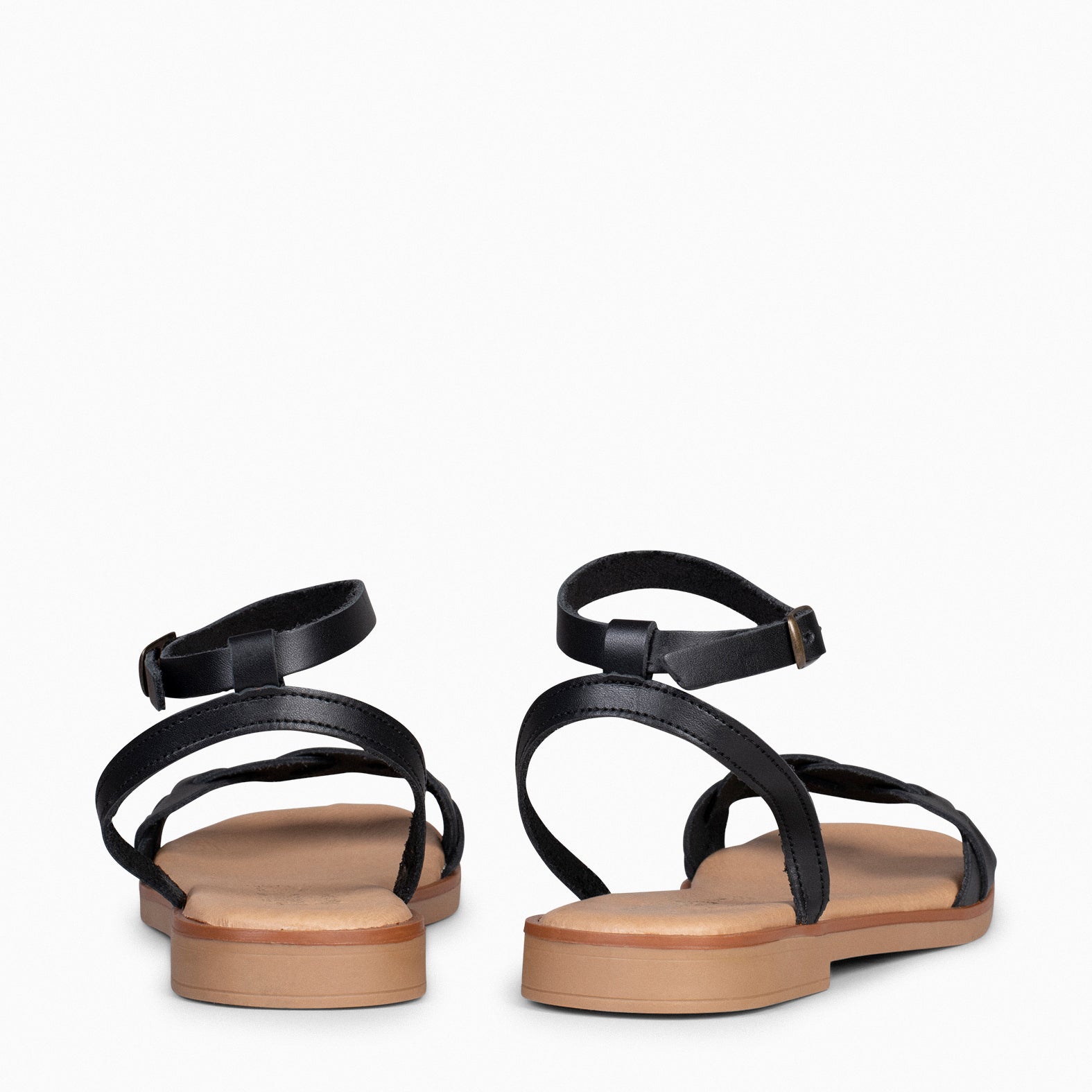 ARECA - Sandalias Planas Mujer NEGRO