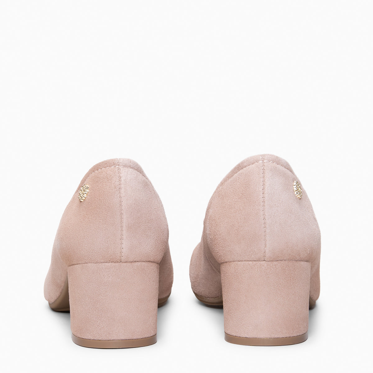 URBAN BARESOFT - Zapatos de salón de tacón ancho NUDE