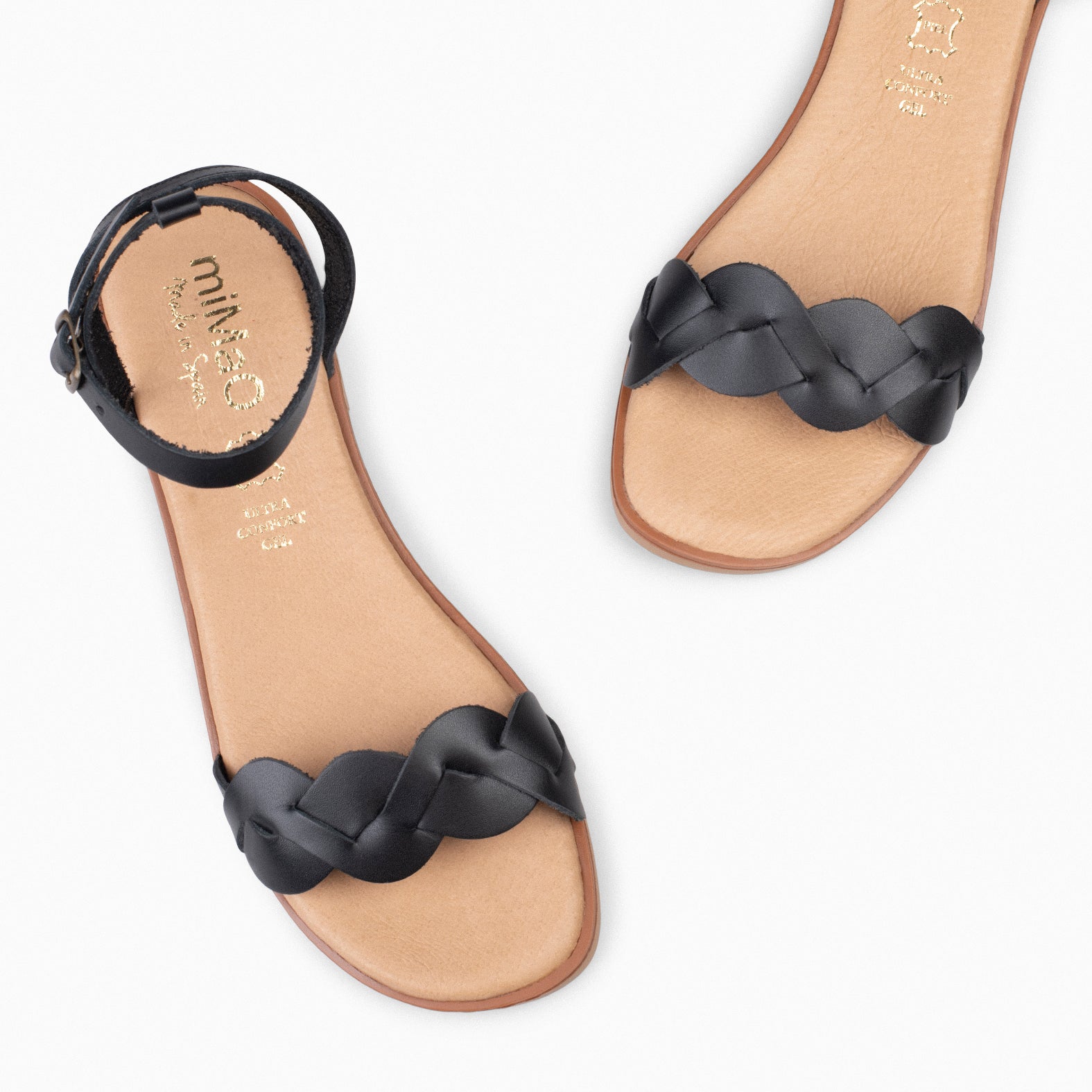 ARECA - Sandalias Planas Mujer NEGRO
