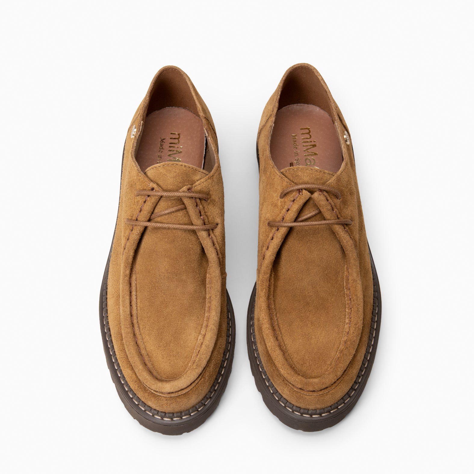 YALE – Mocasin con suela track con cordones CUERO - miMaO ®