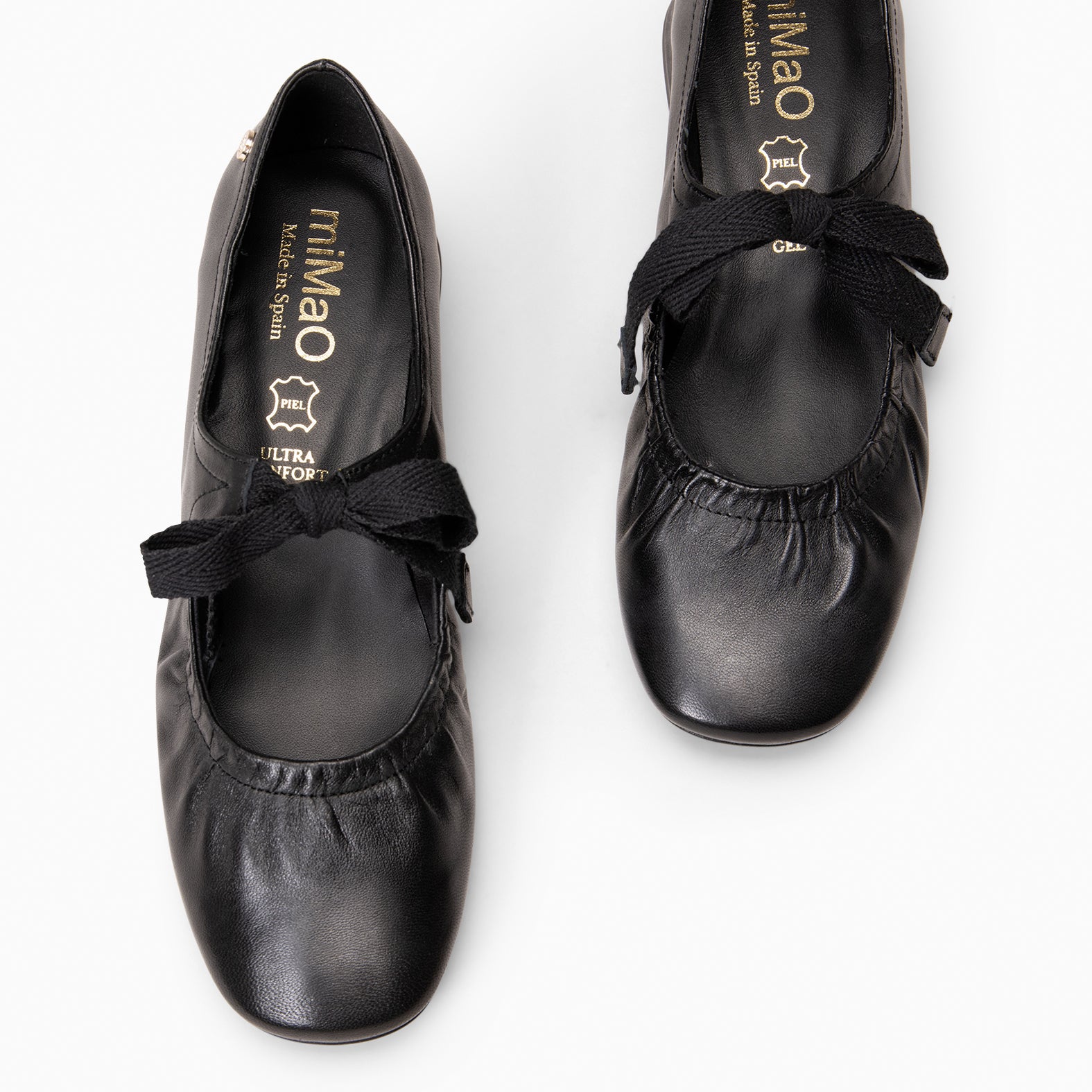 CORA – Merceditas con lazo NEGRO - miMaO ®