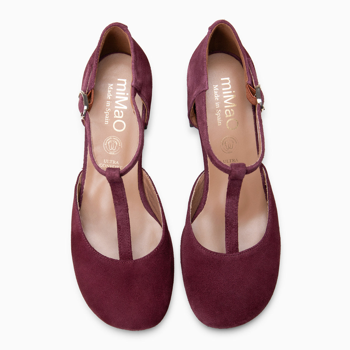 AZUCENA - Zapato baresoft con tacón BURDEOS