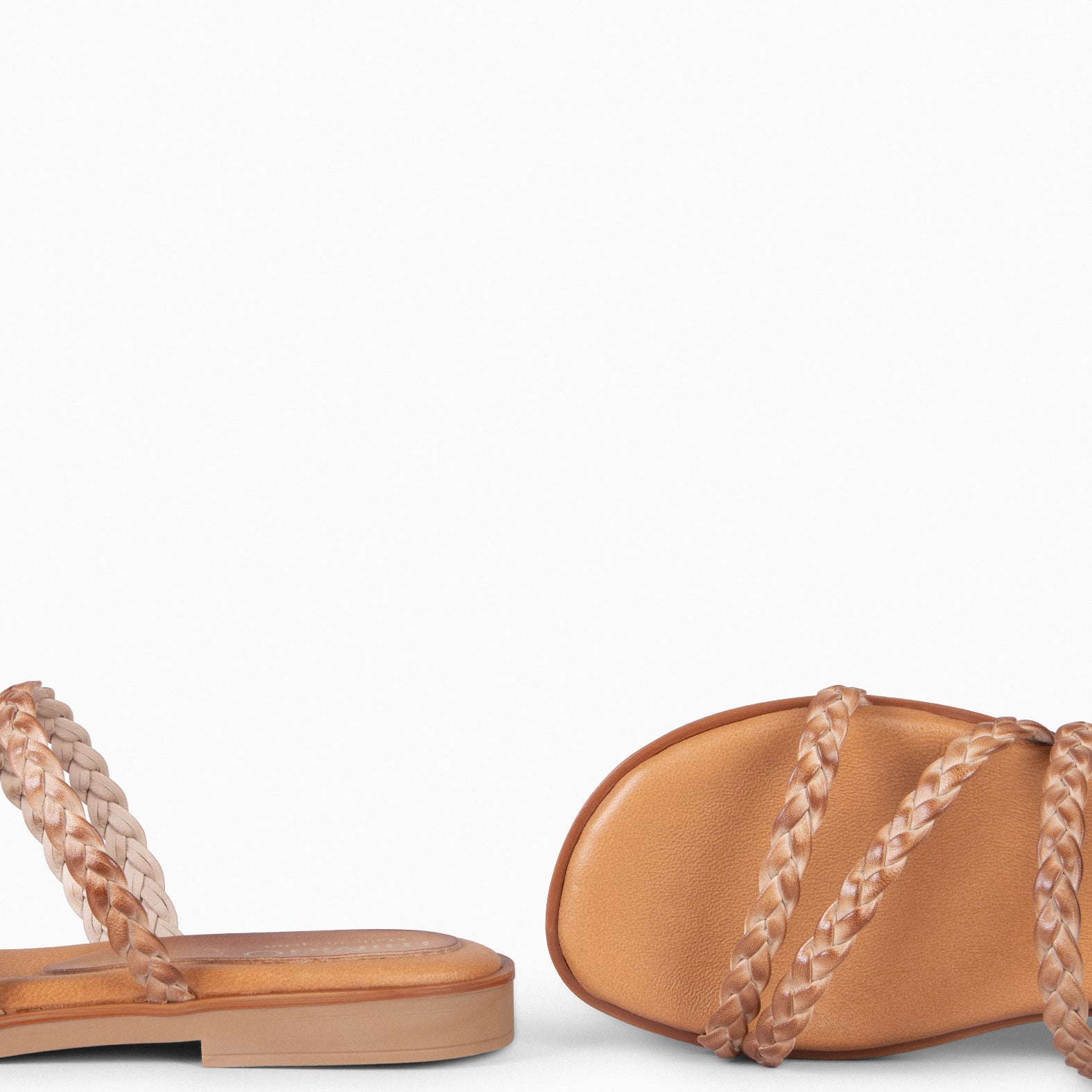HIDRA - TAUPE braided sandals