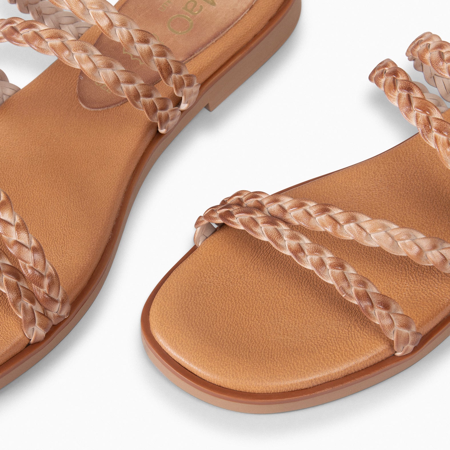 HIDRA - TAUPE braided sandals