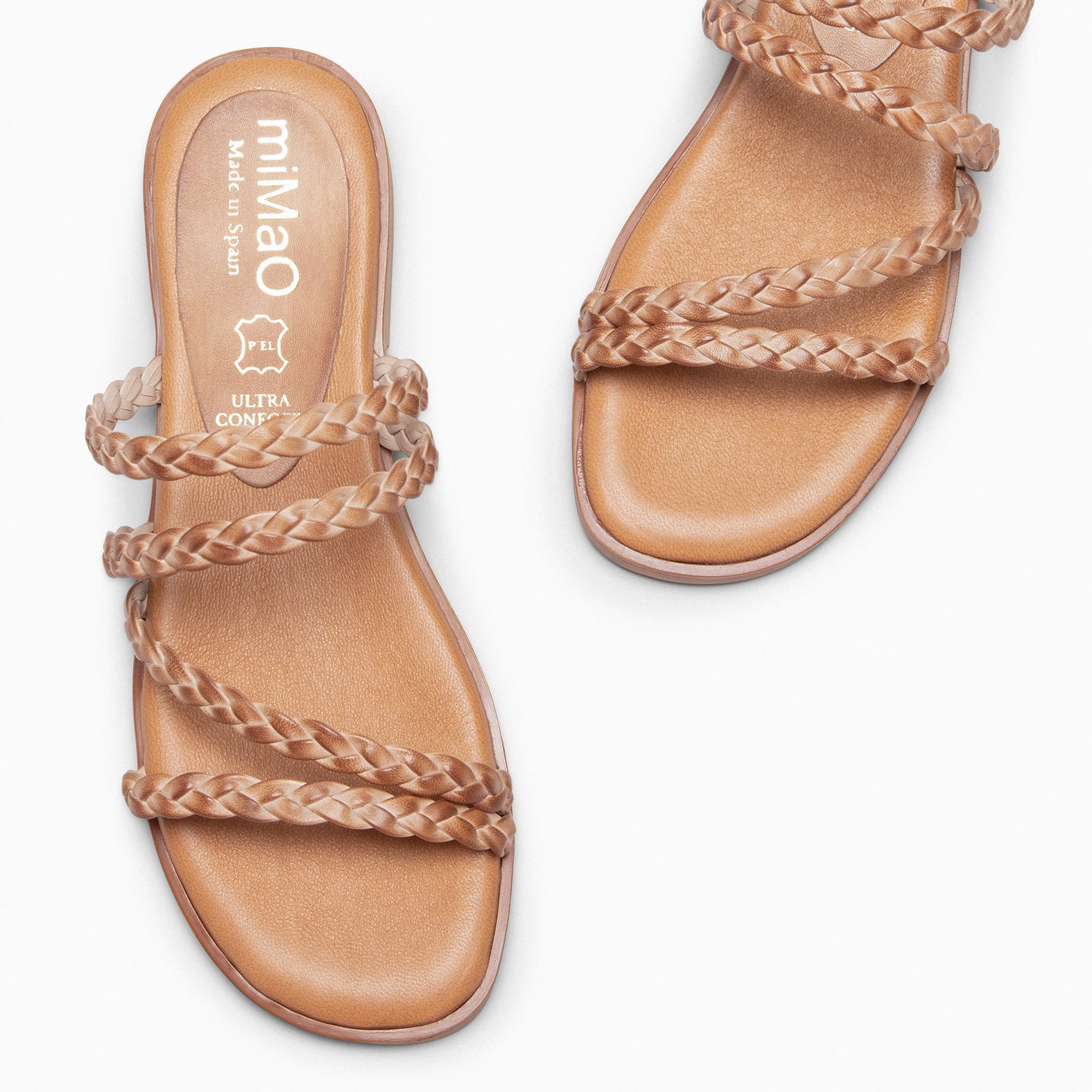 HIDRA - TAUPE braided sandals