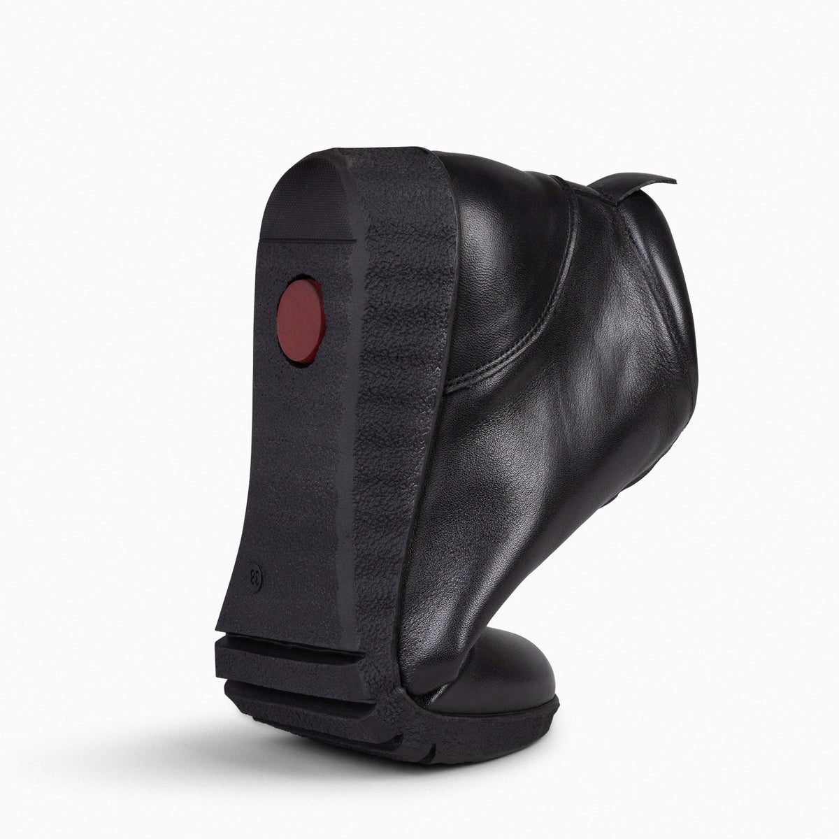 FLEXY - Zapatillas abotinadas de napa NEGRO
