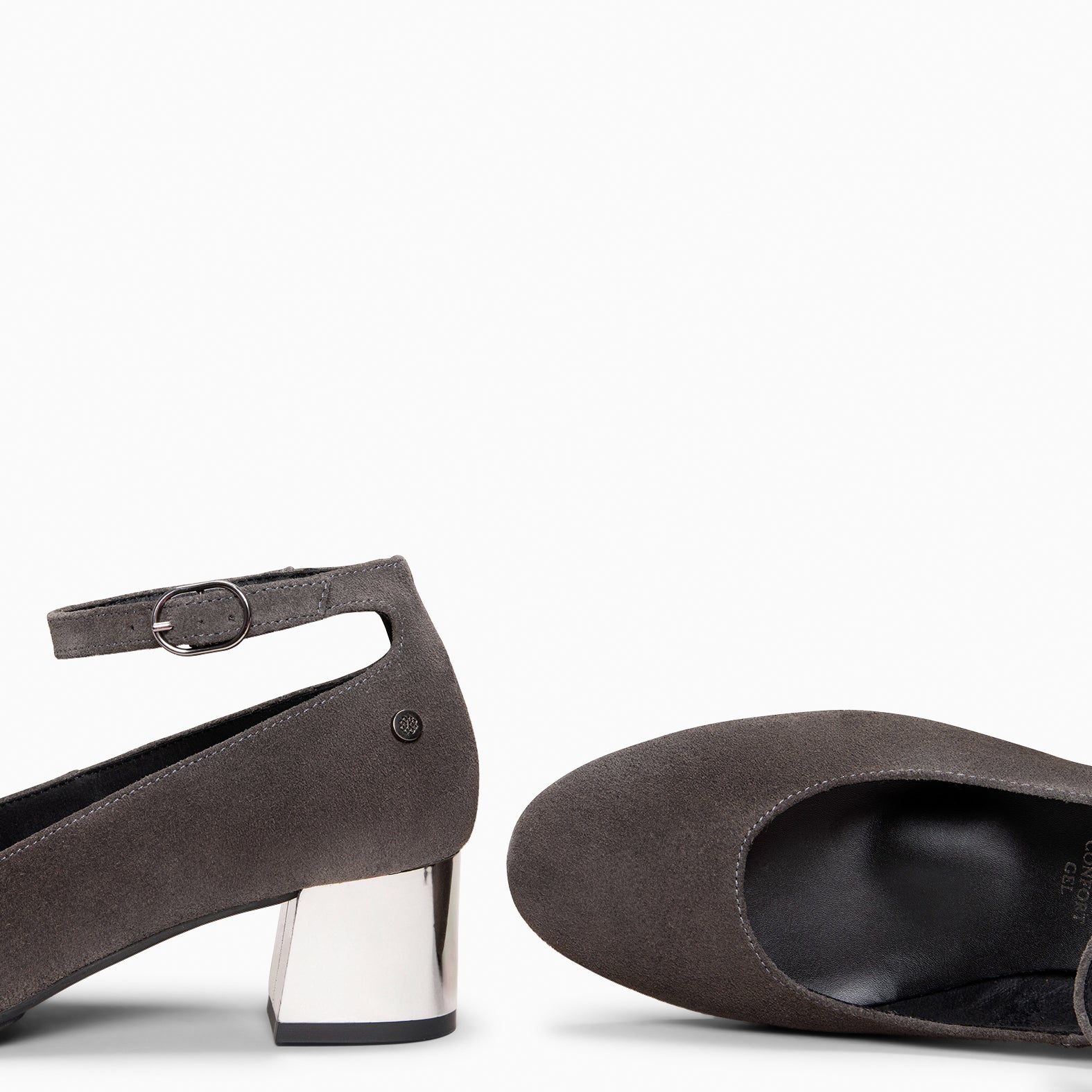 URBAN STAR - Zapato de tacón medio GRIS - miMaO ®