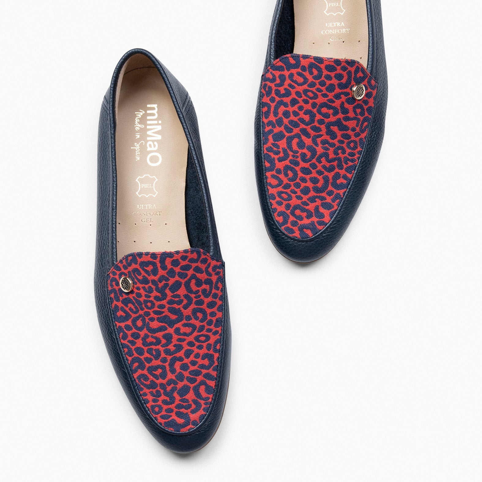 STYLE SAUVAGE - MOCASSINS DE SALTO BAIXO AZUL-MARINHO