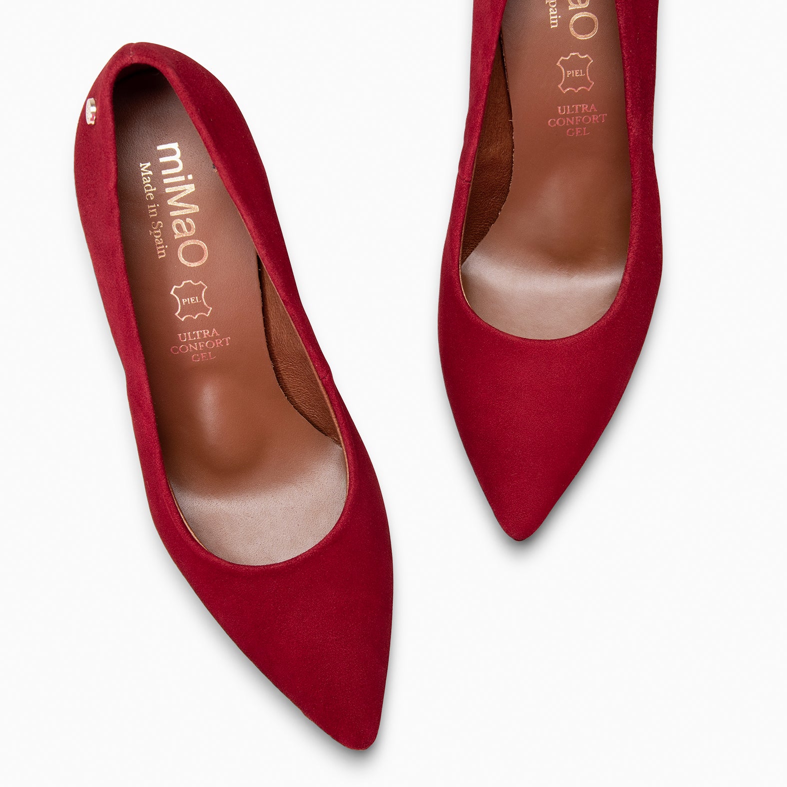 LAUREN – Zapato de tacón alto en piel BURDEOS - miMaO ®