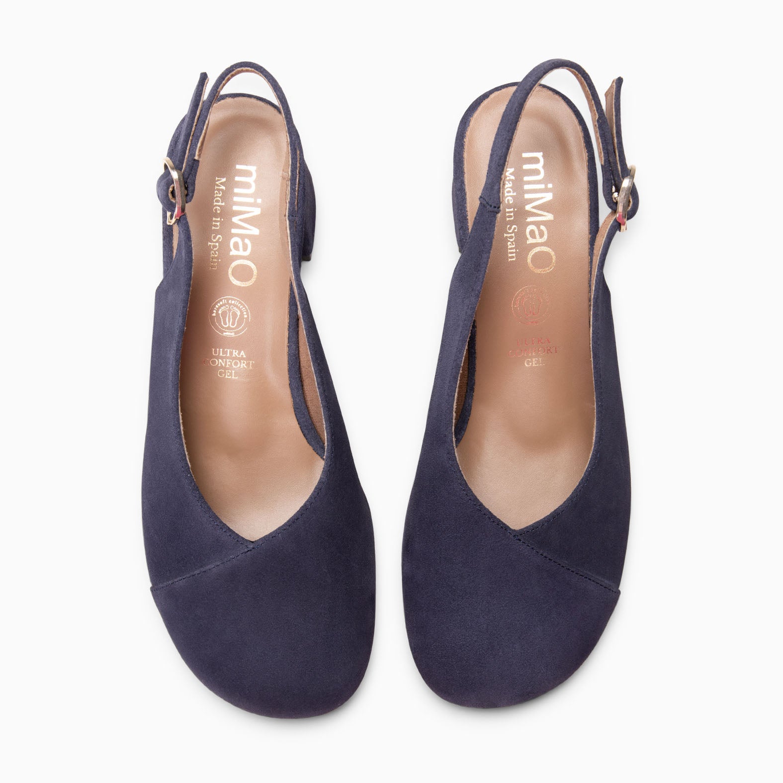 VEGA - Zapato de tacón ancho destalonado MARINO - miMaO ®