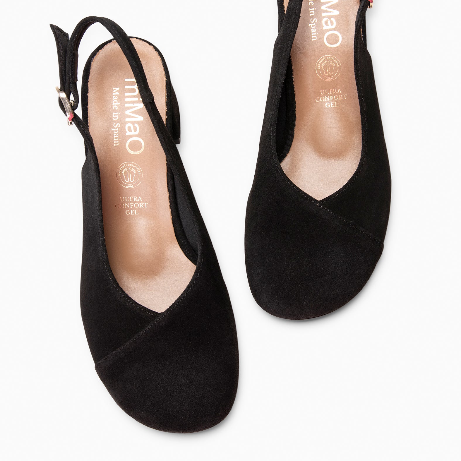VEGA - Zapato de tacón ancho destalonado NEGRO - miMaO ®