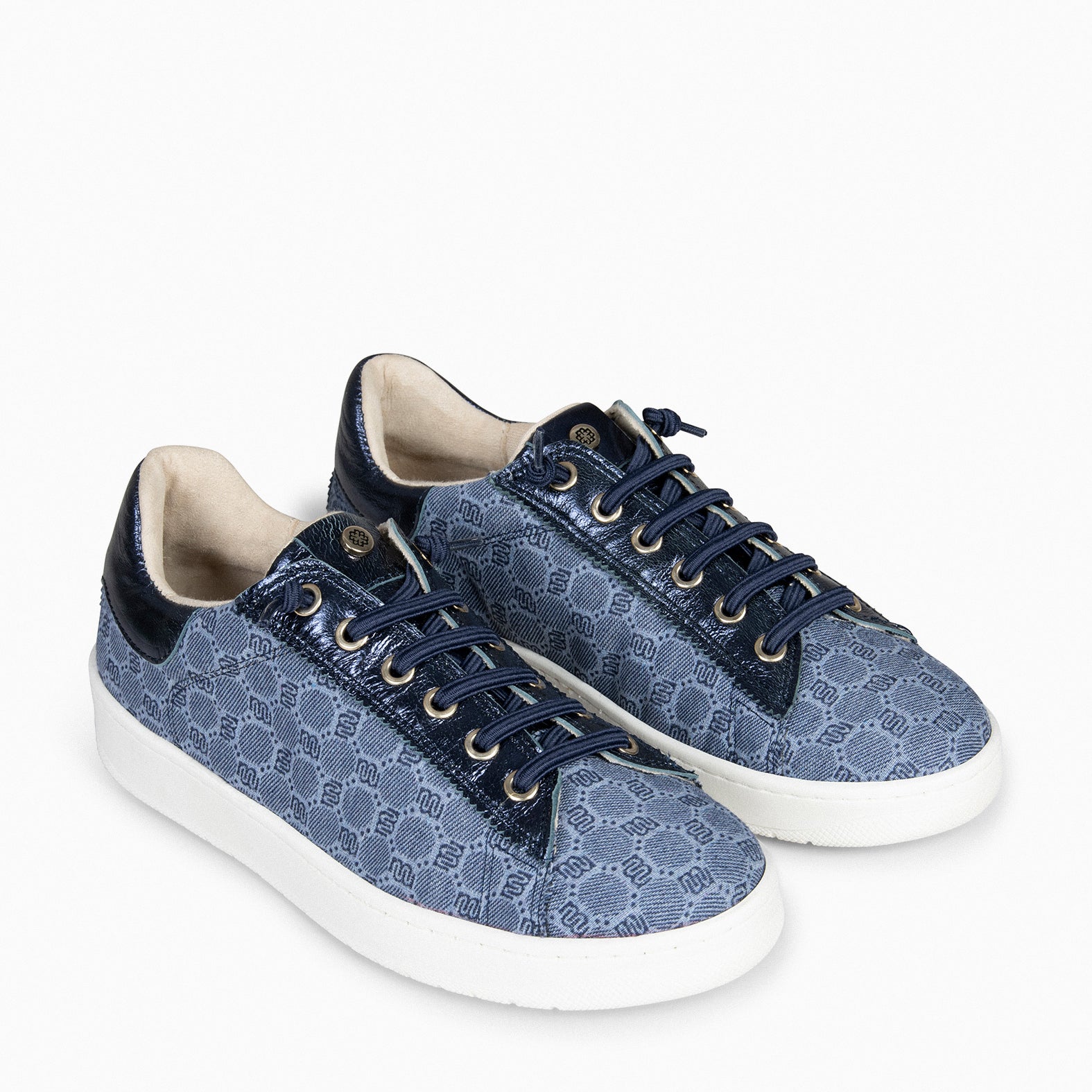 TOULOUSE - BLUE SNEAKERS WITH ELASTIC LACES