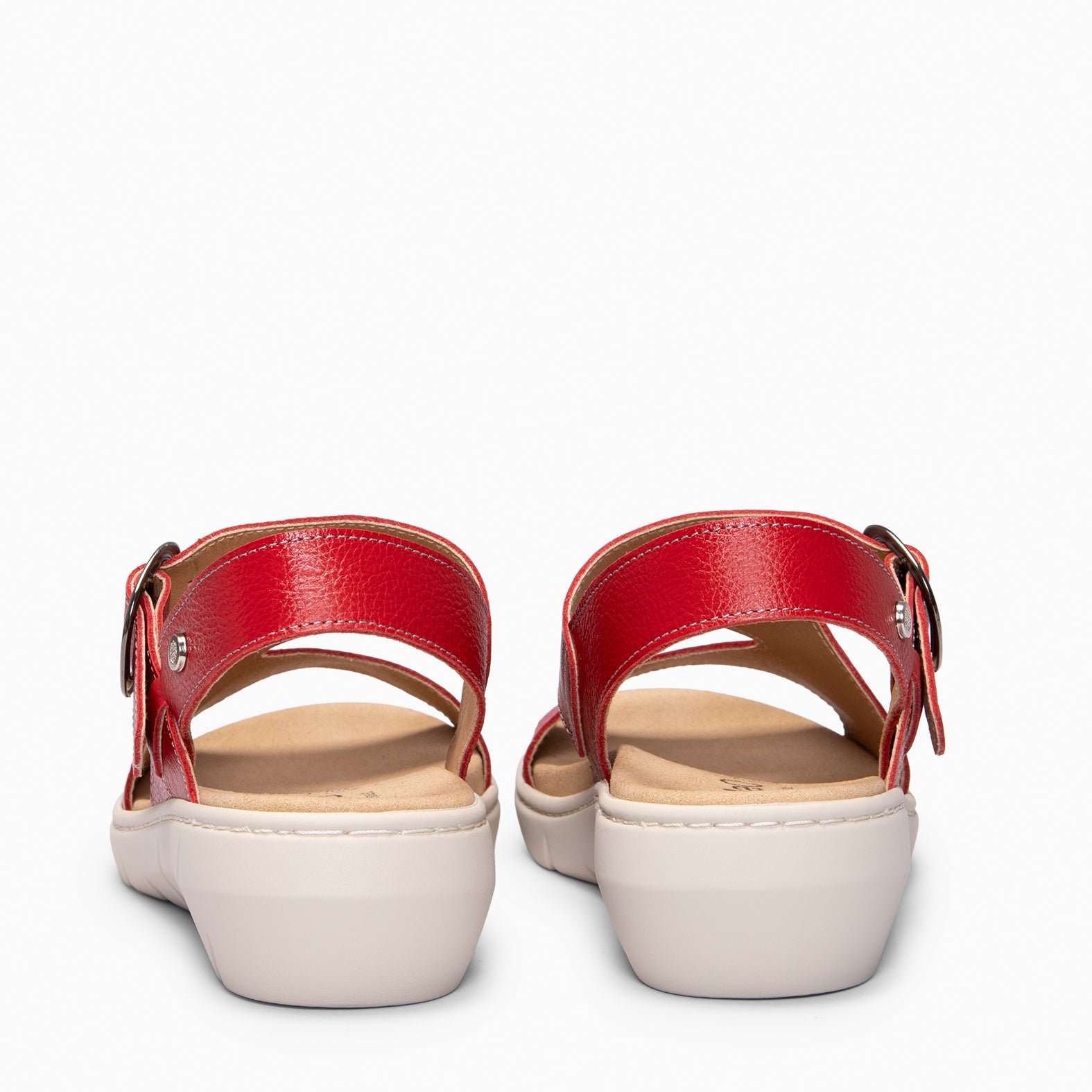 NATURA - RED SANDALS WITH REMOVABLE INSOLE