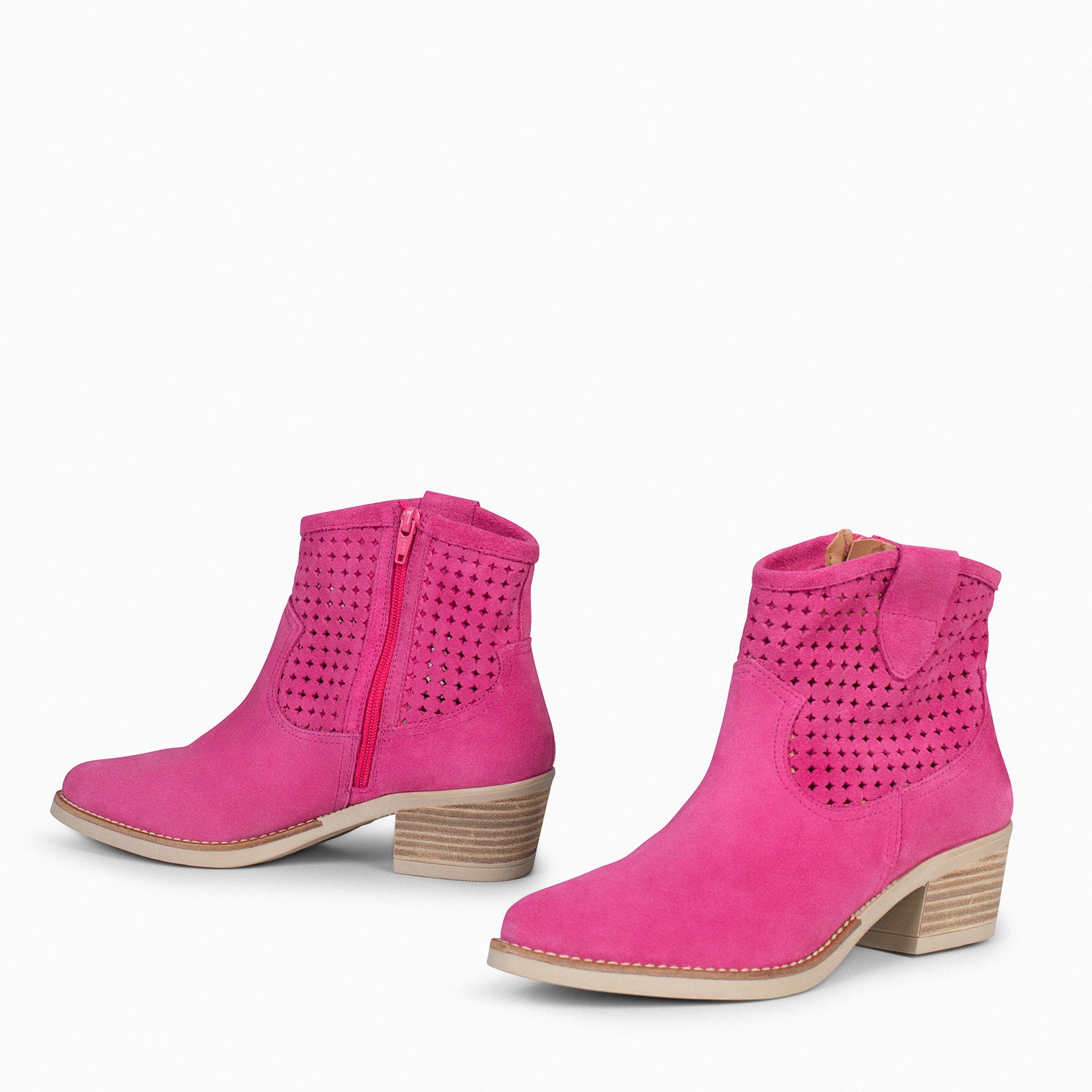 HOUSTON – Botas de cowboy com salto ROSA