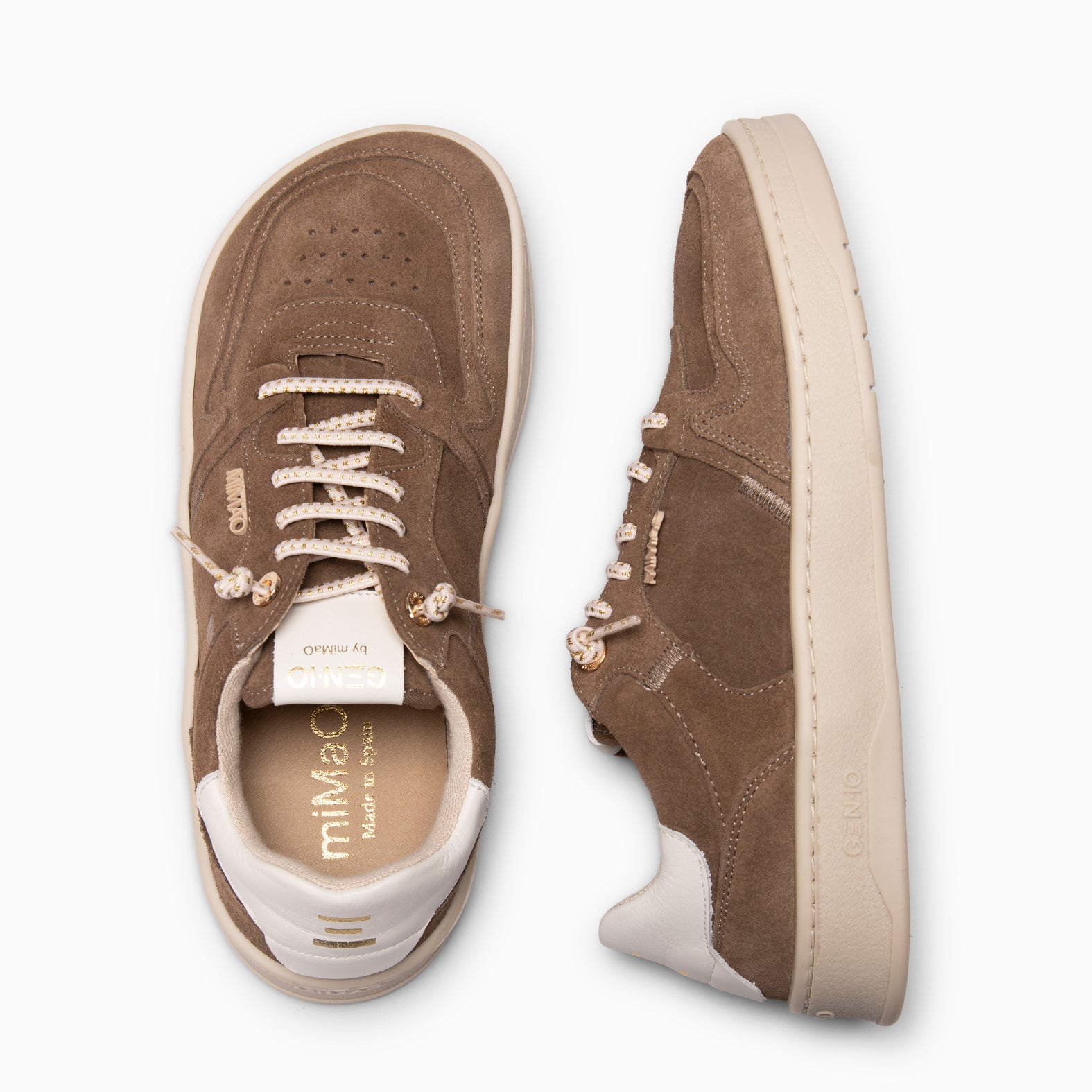 GENIO - Baskets Baresoft à lacets élastiques MARRON