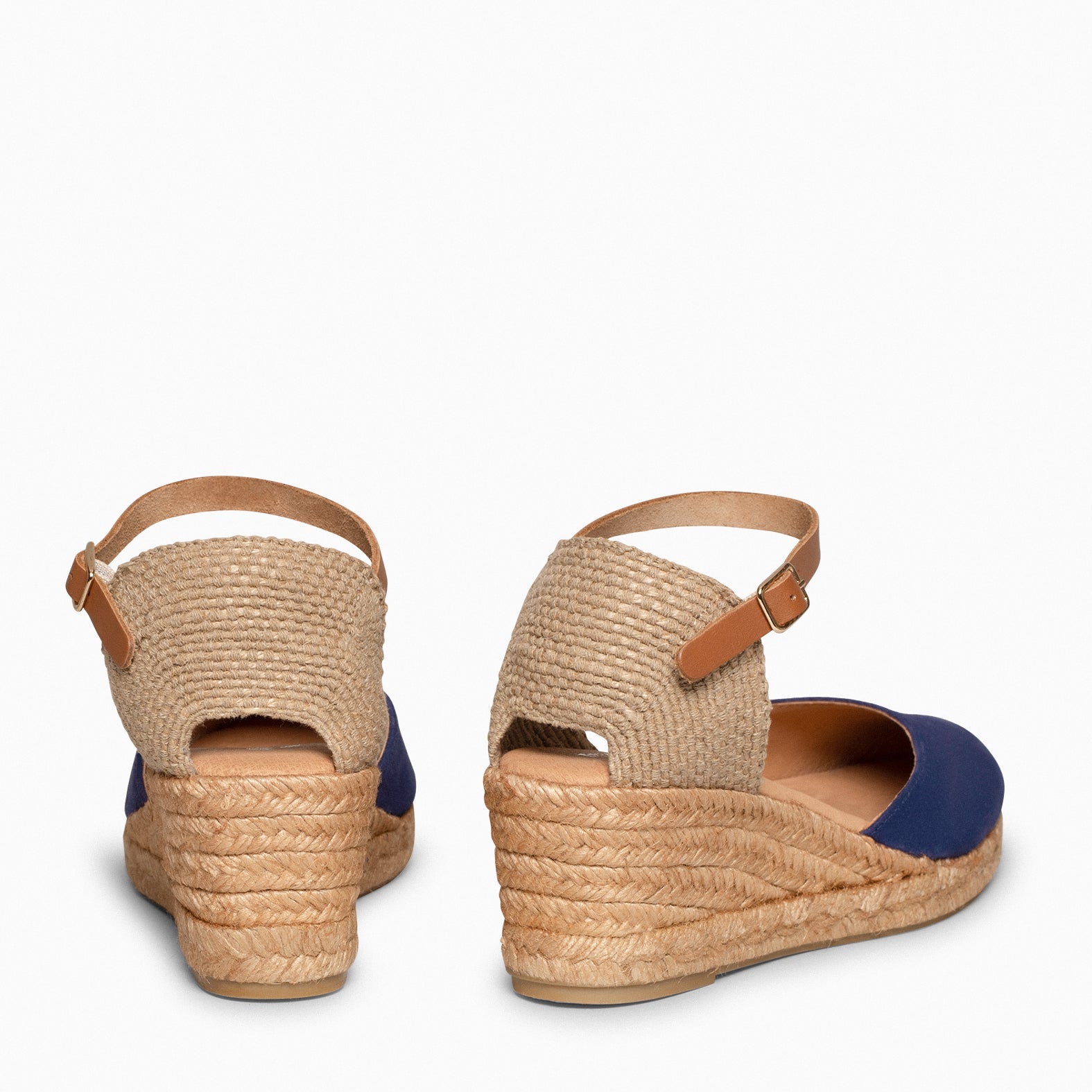 ALTEA - Espadrilles à talon compensé BLEU MARINE