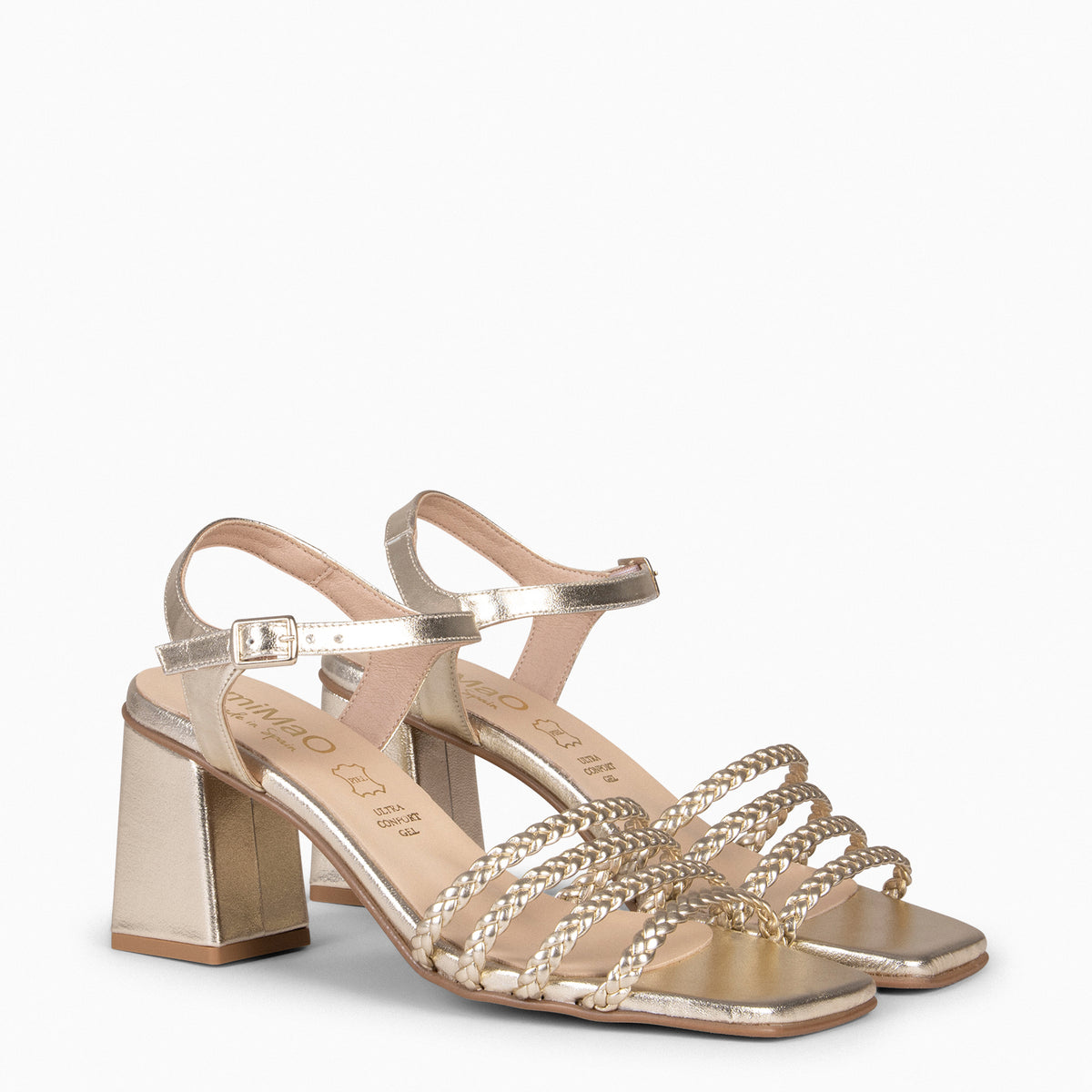 TINA - Sandalias elegantes para fiesta PLATINO