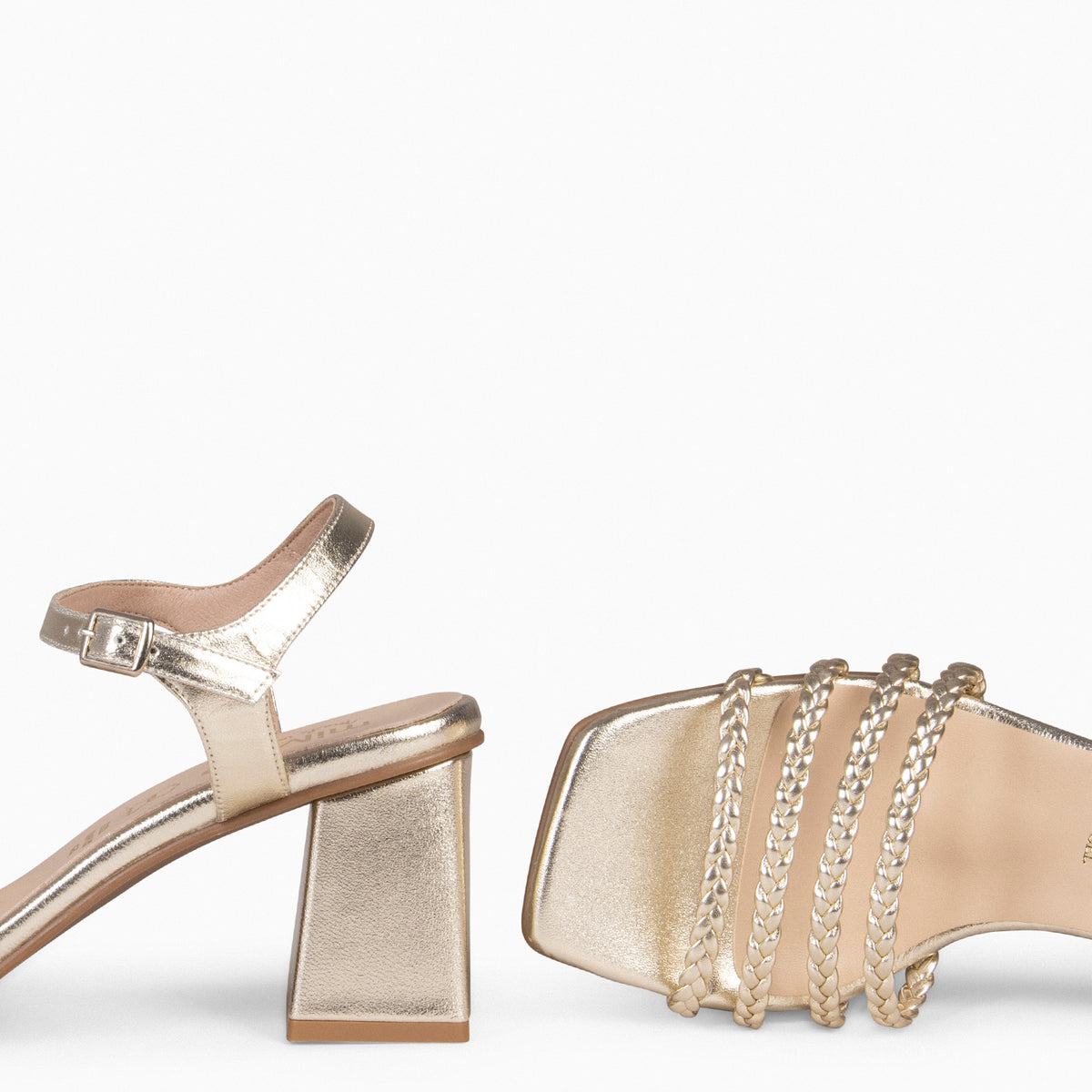 TINA - Sandalias elegantes para fiesta PLATINO