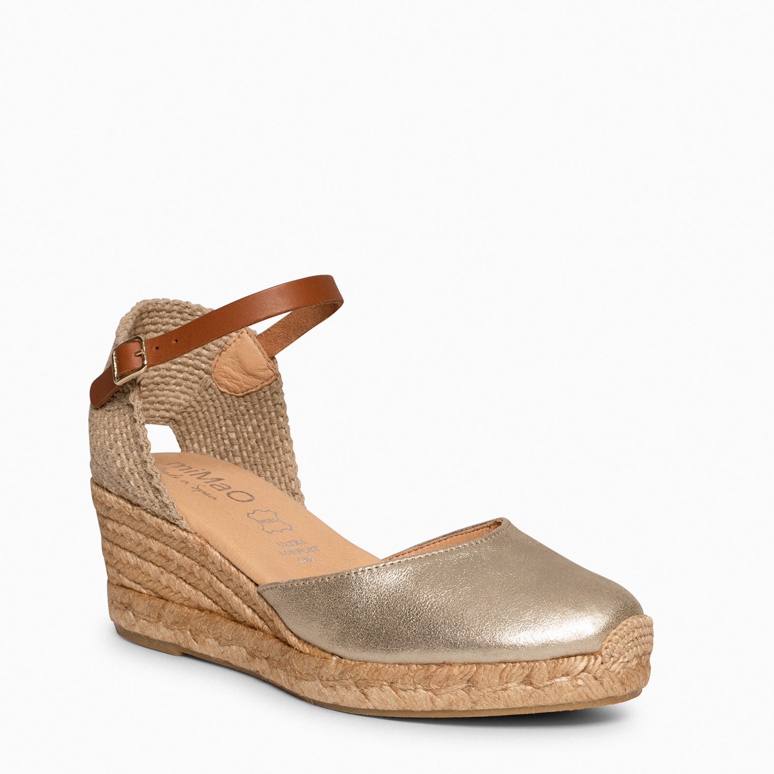ALTEA - Cuñas de esparto bajas PLATINO - miMaO ®
