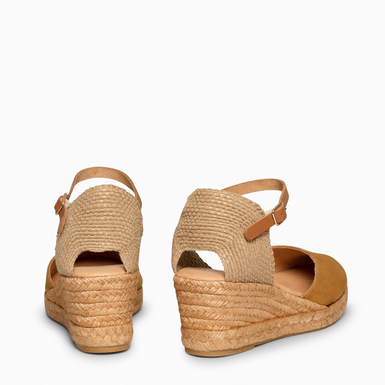 ALTEA - Espadrilles à talon compensé SABLE