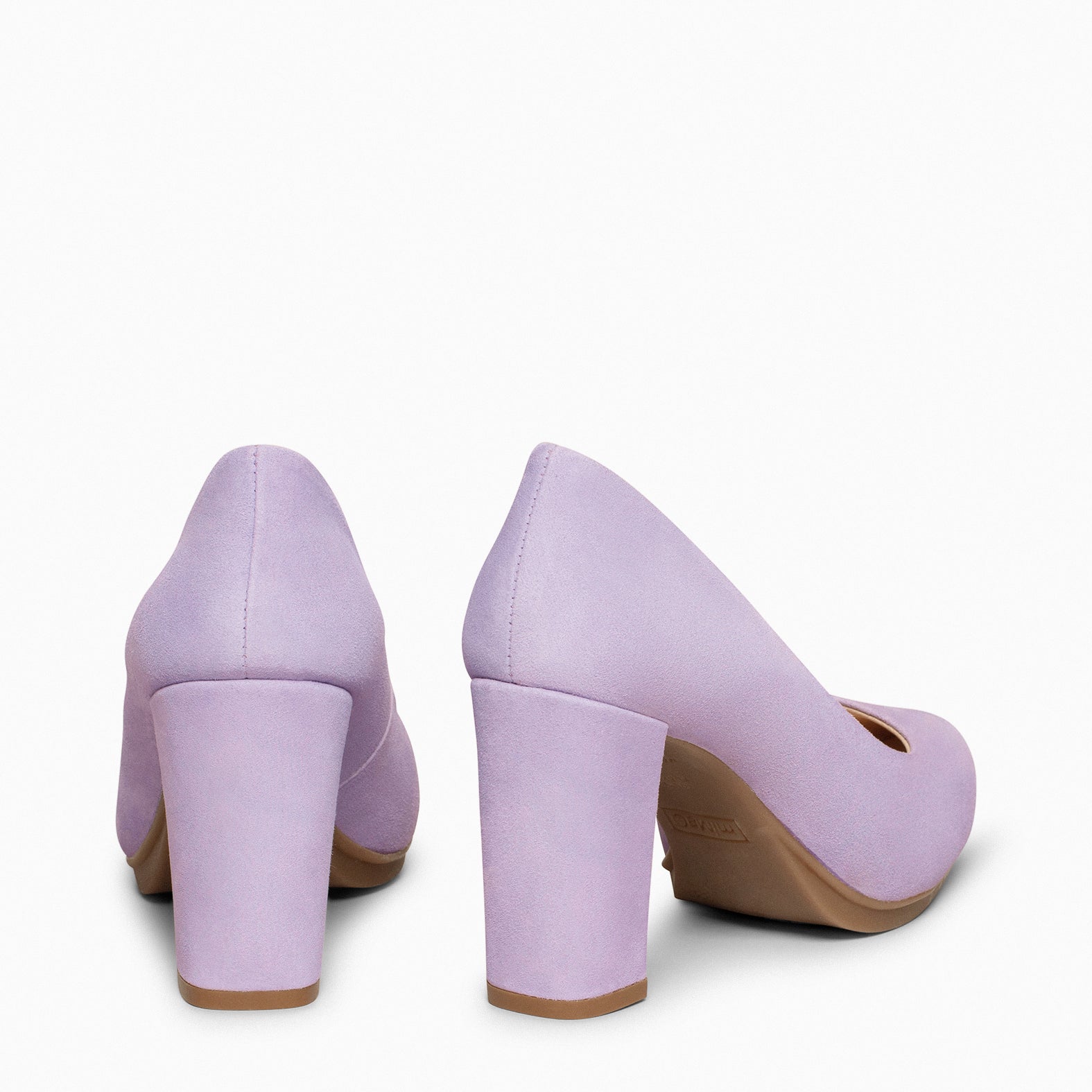 URBAN – Zapatos de tacón alto de ante LILA - miMaO ®
