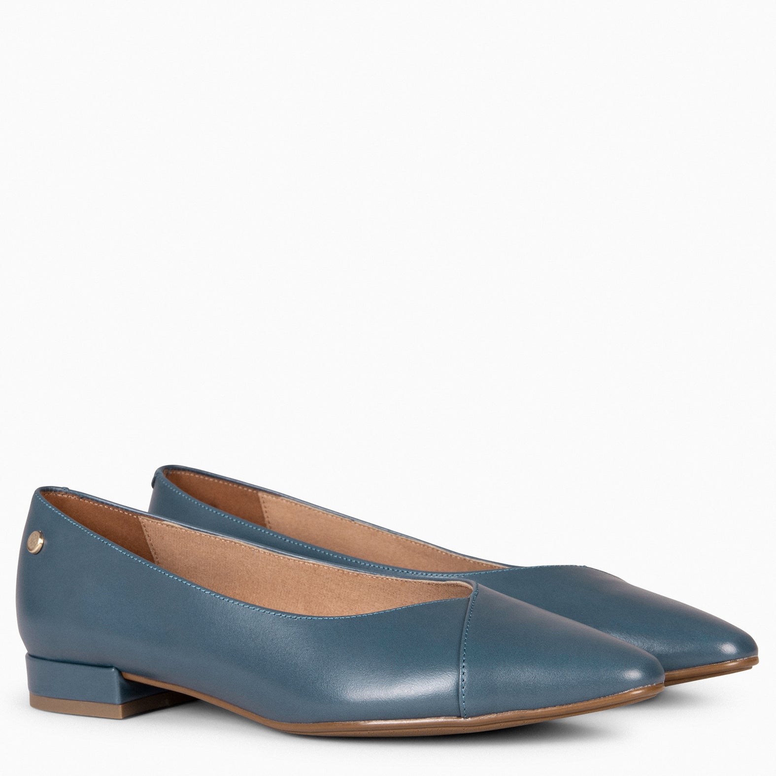MARIE - Bailarinas tacón bajo AZUL - miMaO ®