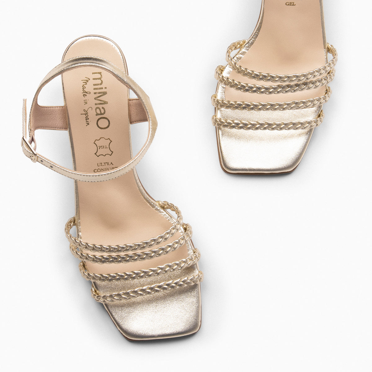TINA - Sandalias elegantes para fiesta PLATINO