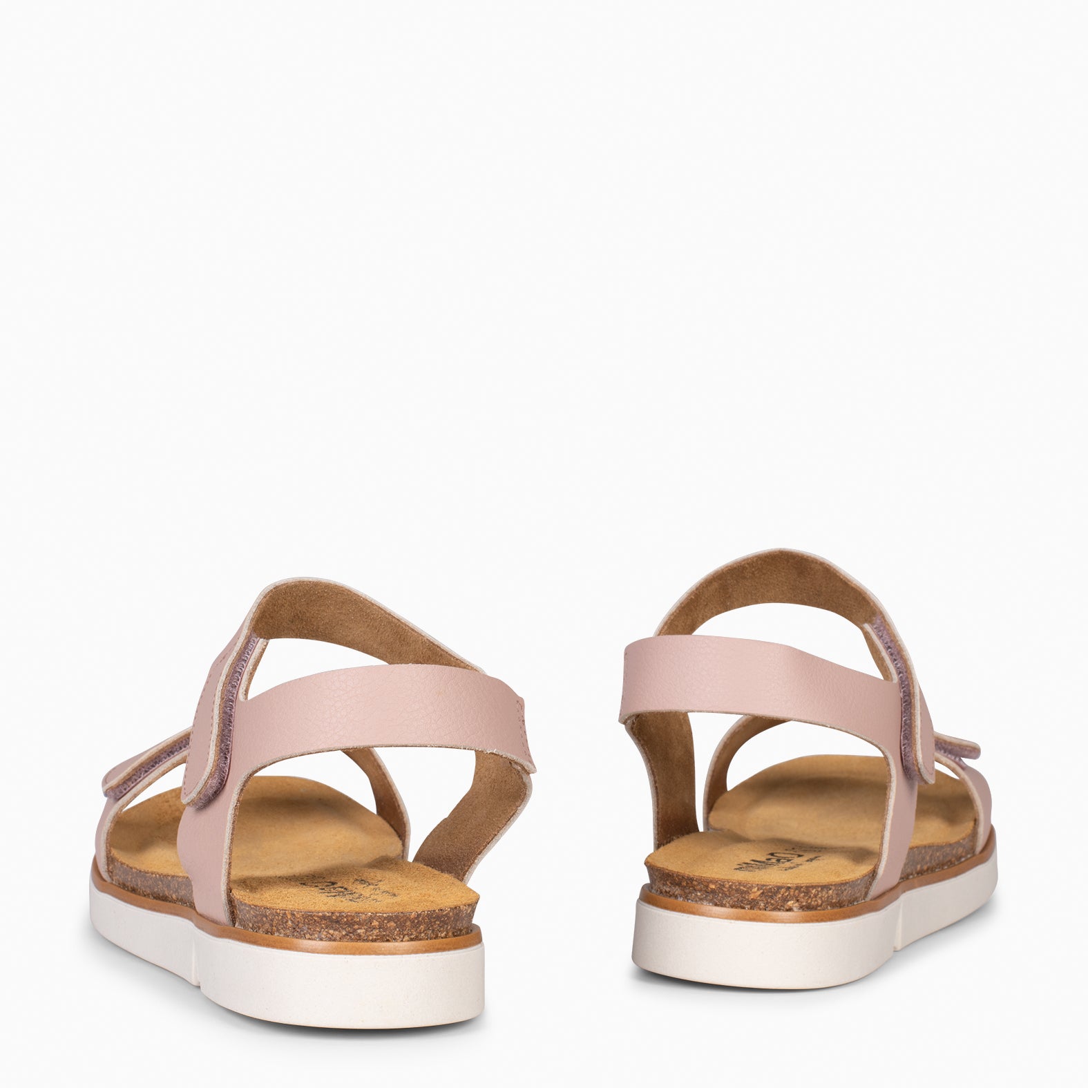 ARALIA - Sandalias planas con tiras de velcro NUDE - miMaO ®