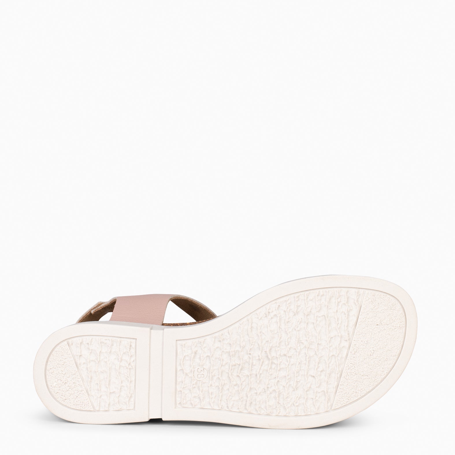 ARALIA - Sandalias planas con tiras de velcro NUDE - miMaO ®