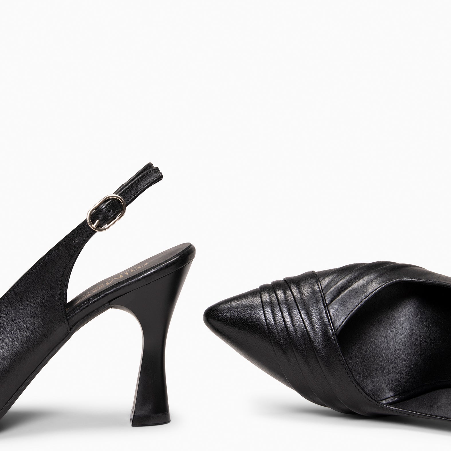 CARLA - Zapato de tacón alto destalonado NEGRO - miMaO ®